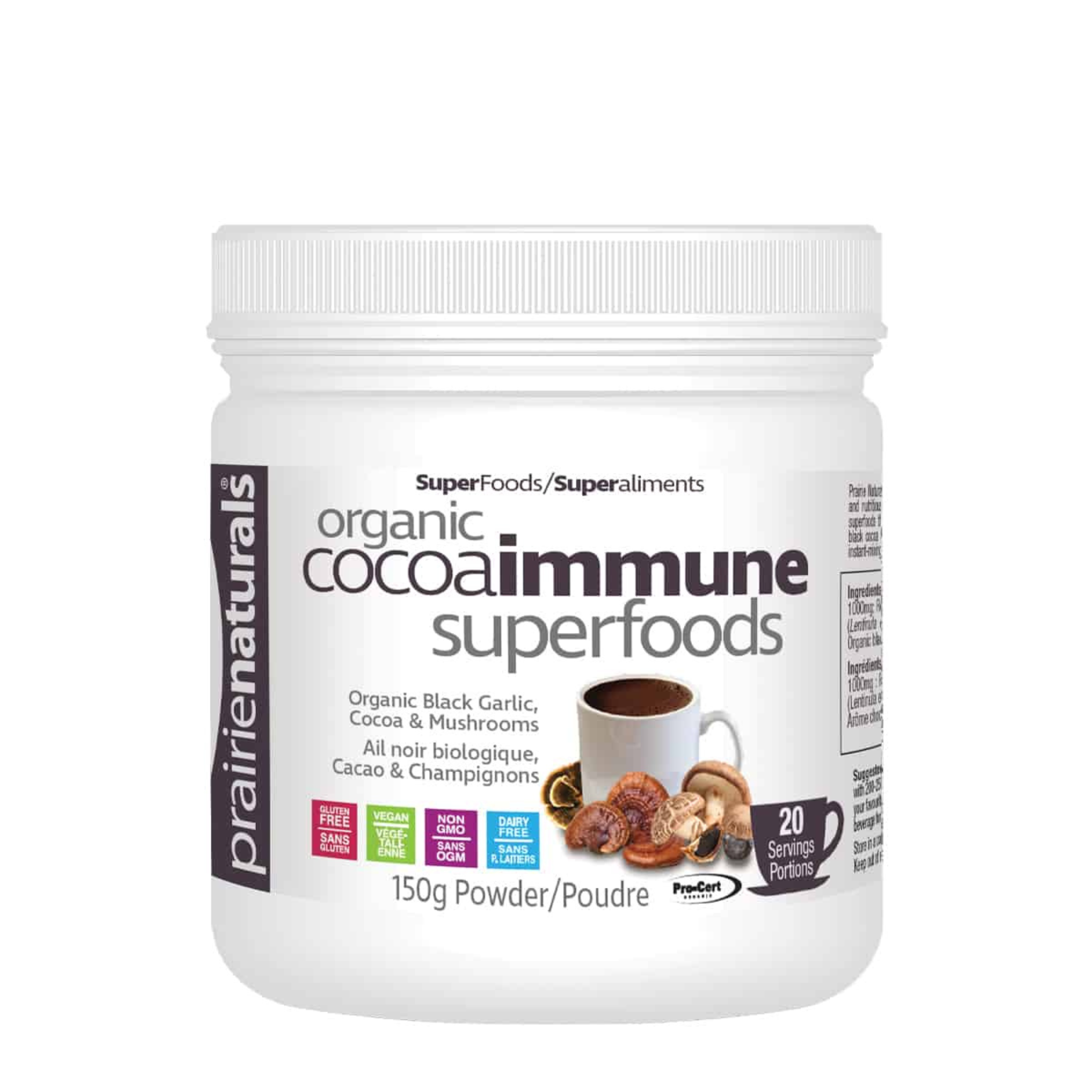 Prairie Naturals - Organic Cocoa Immune Superfoods - 150g