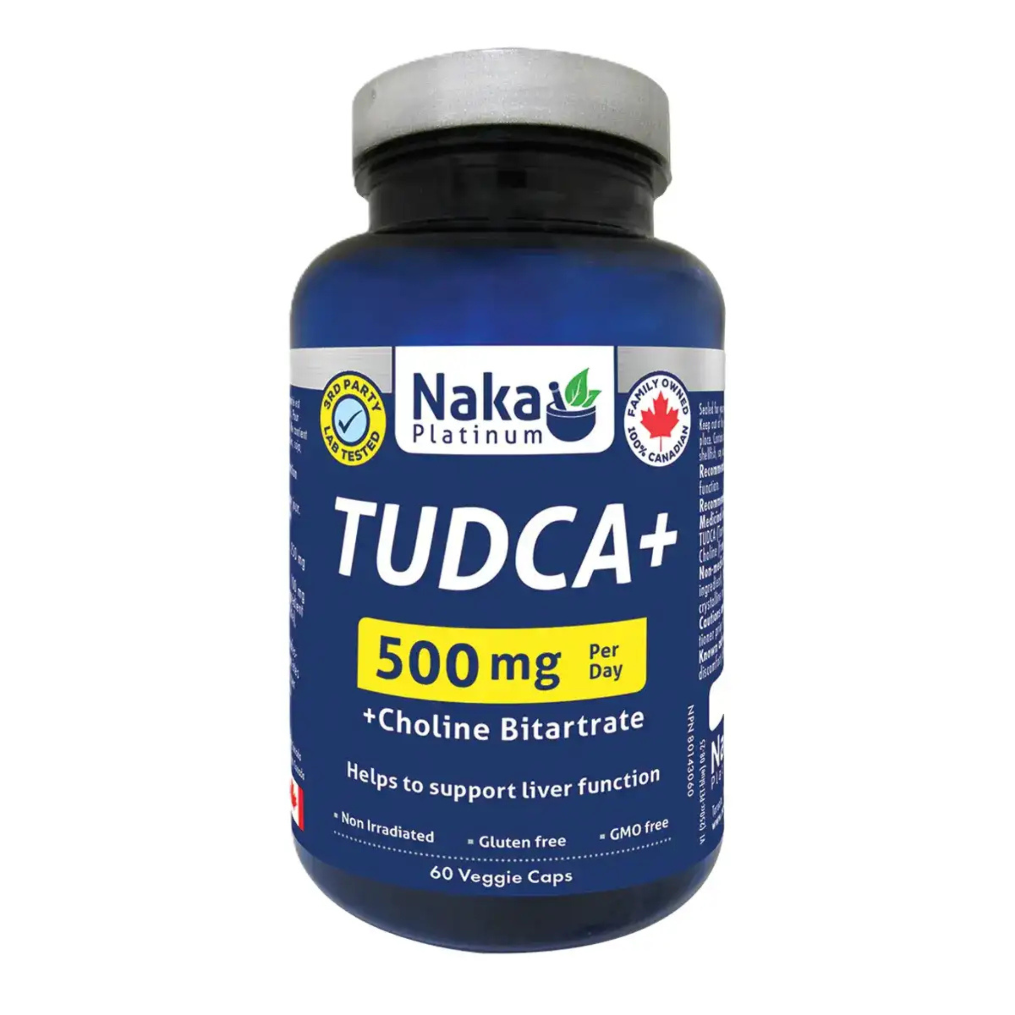 Naka - TUDCA+ - 500mg 60 Veg Capsules