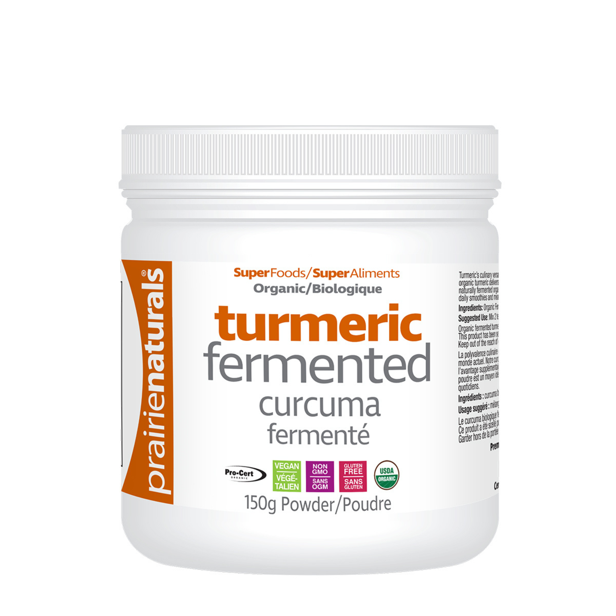 Prairie Naturals - Organic Fermented Turmeric Powder - 150g