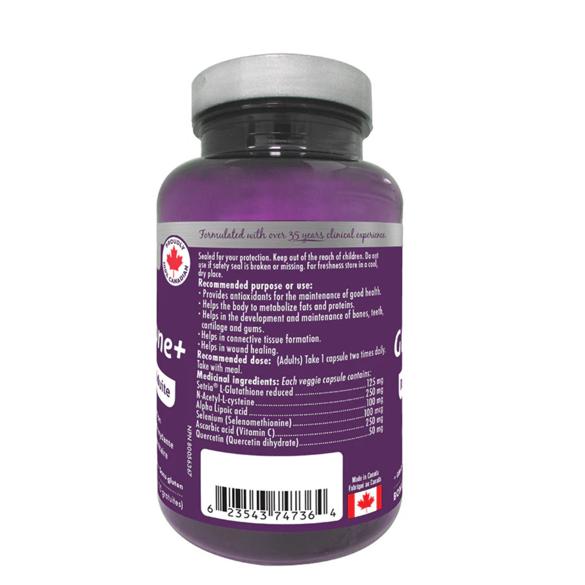 Naka - Glutathione + - 75 Veg Capsules