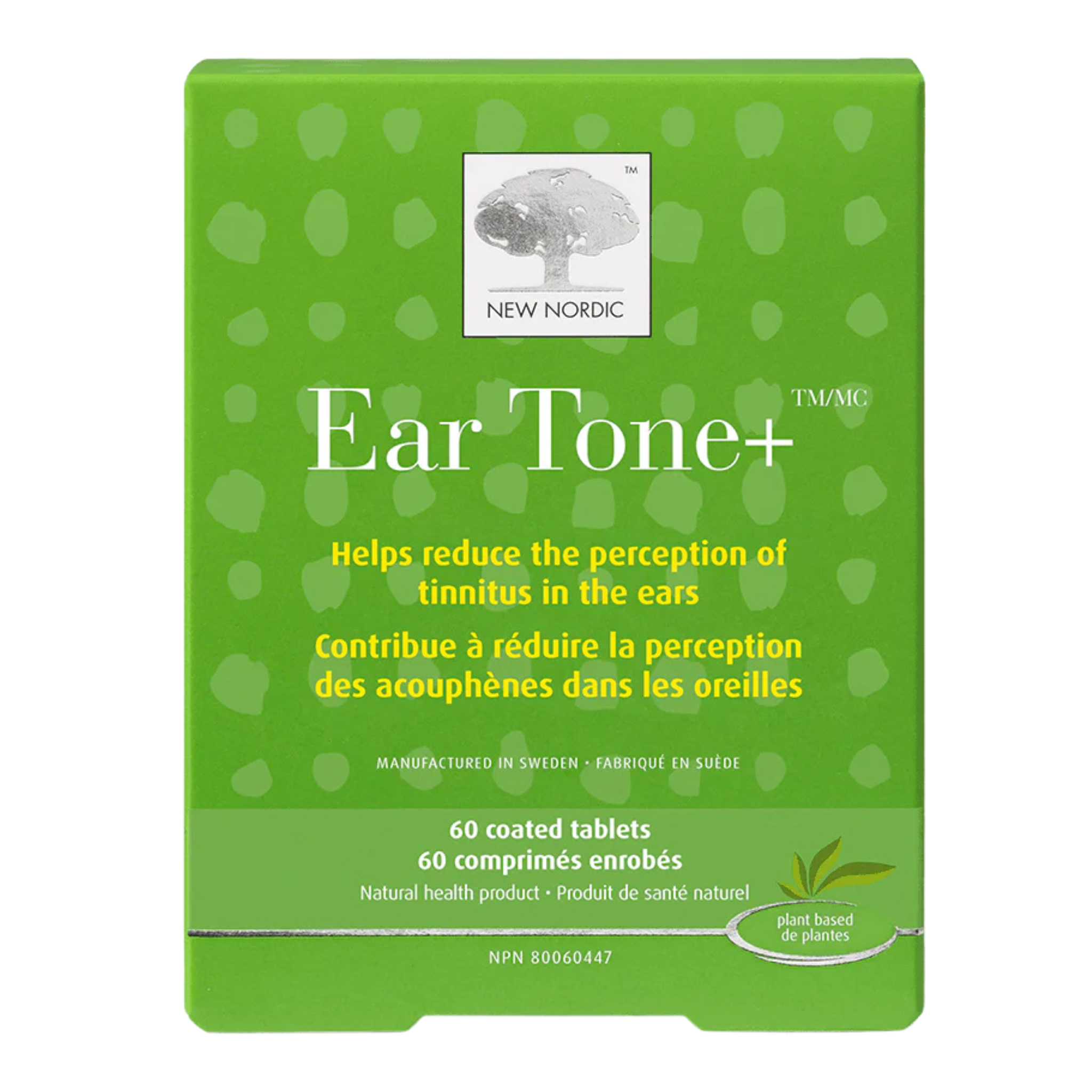 New Nordic - Ear Tone+ Tinnitus - 60 Coated Tablets (DSL)
