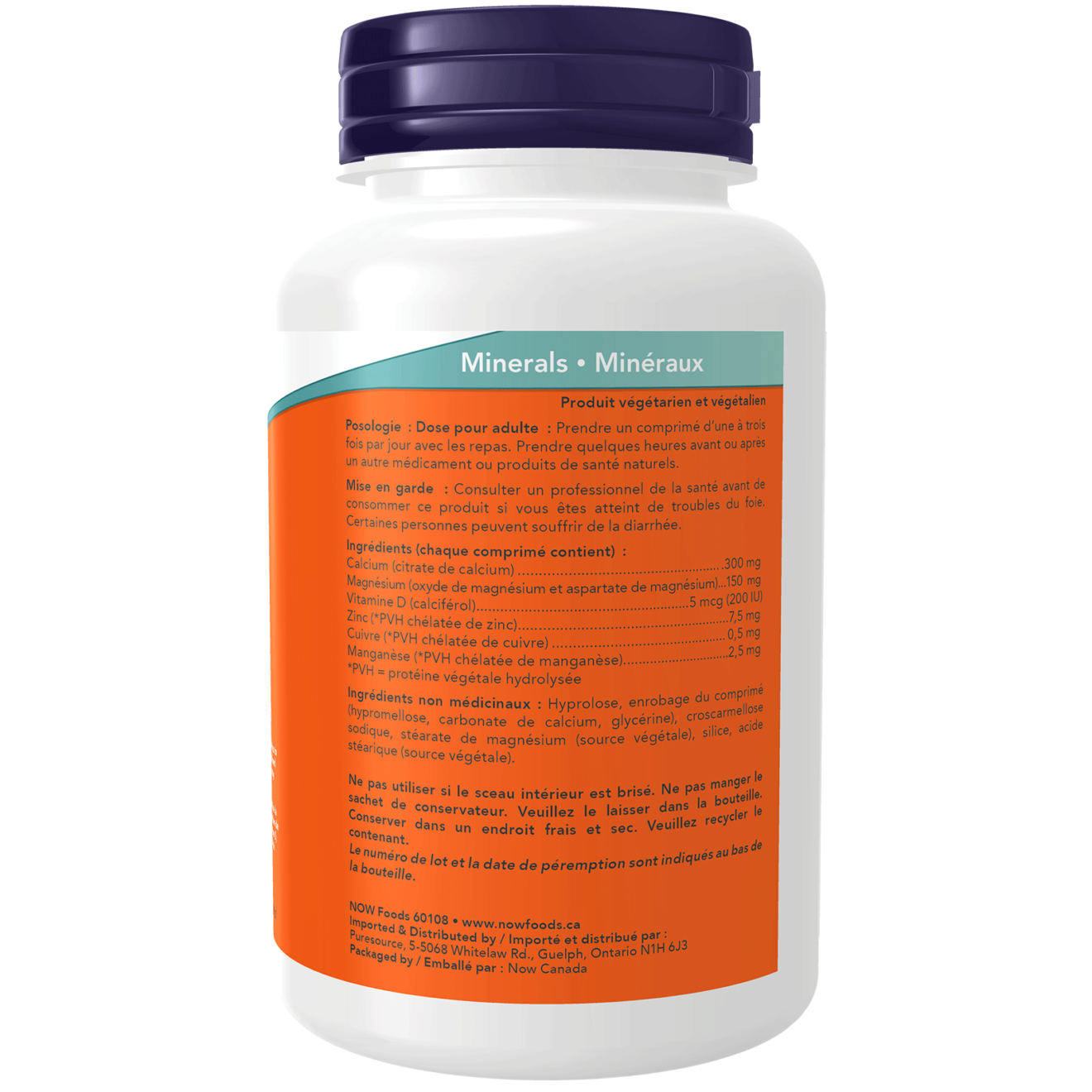 Now - Calcium Citrate W/ Minerals & Vitamin D - 100 Tablets