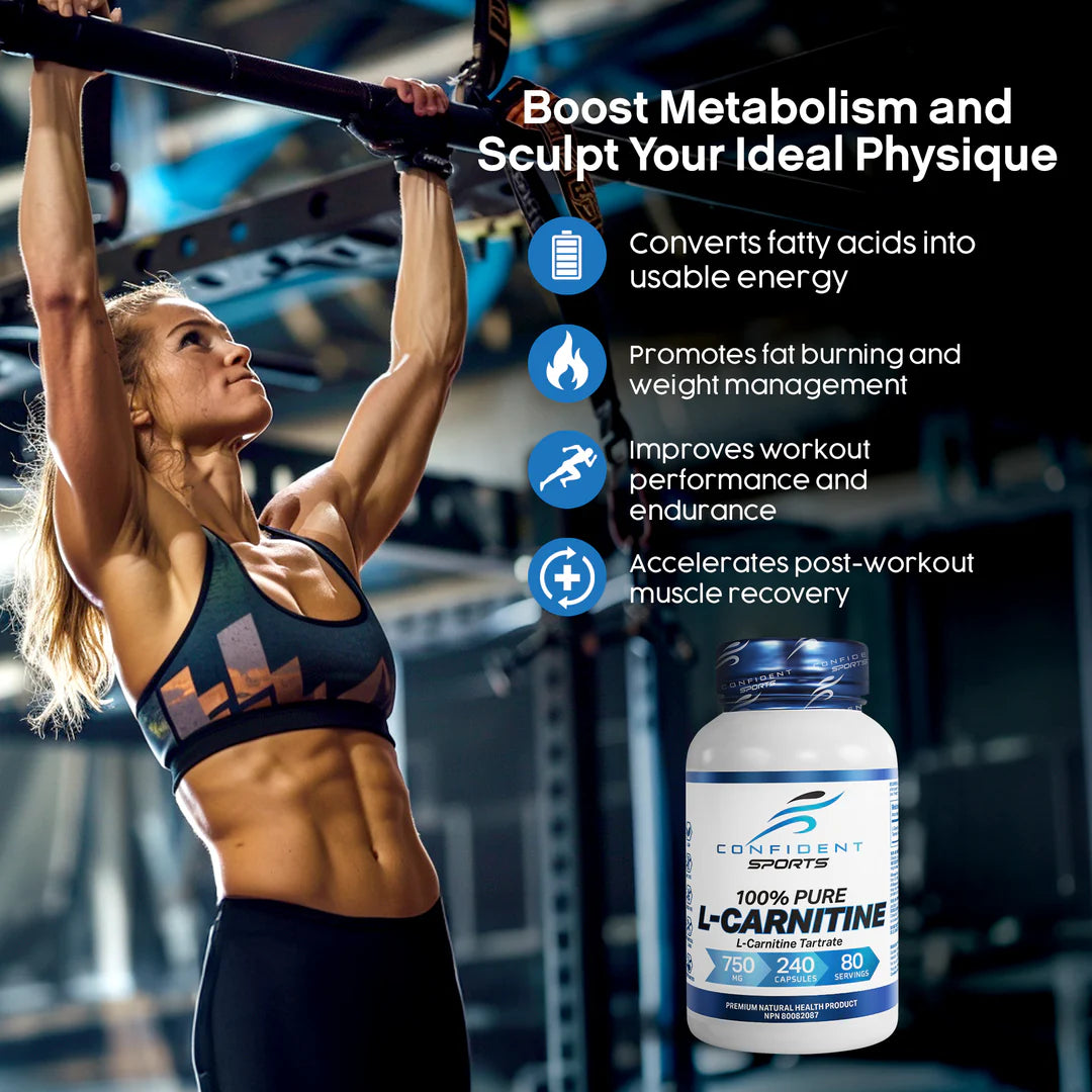 Confident Sports - L Carnitine - 750mg 120 Capsules