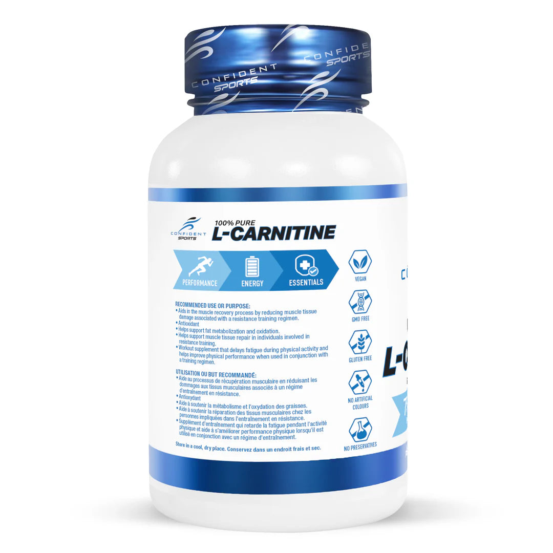Confident Sports - L Carnitine - 750mg 120 Capsules