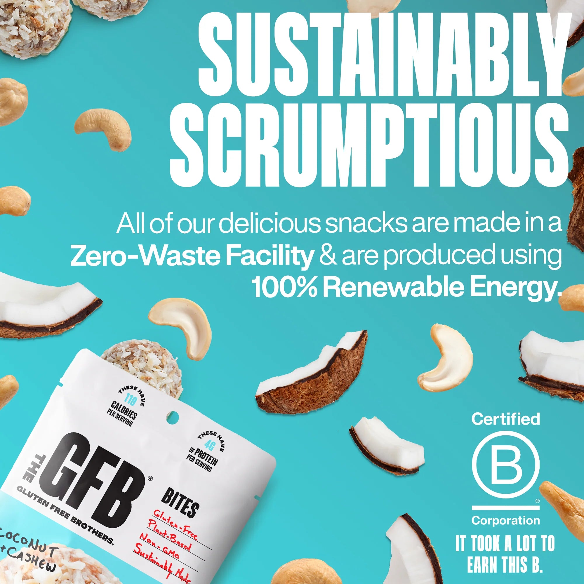 The Gluten Free Brothers - Coconut Cashew Bites - 113g