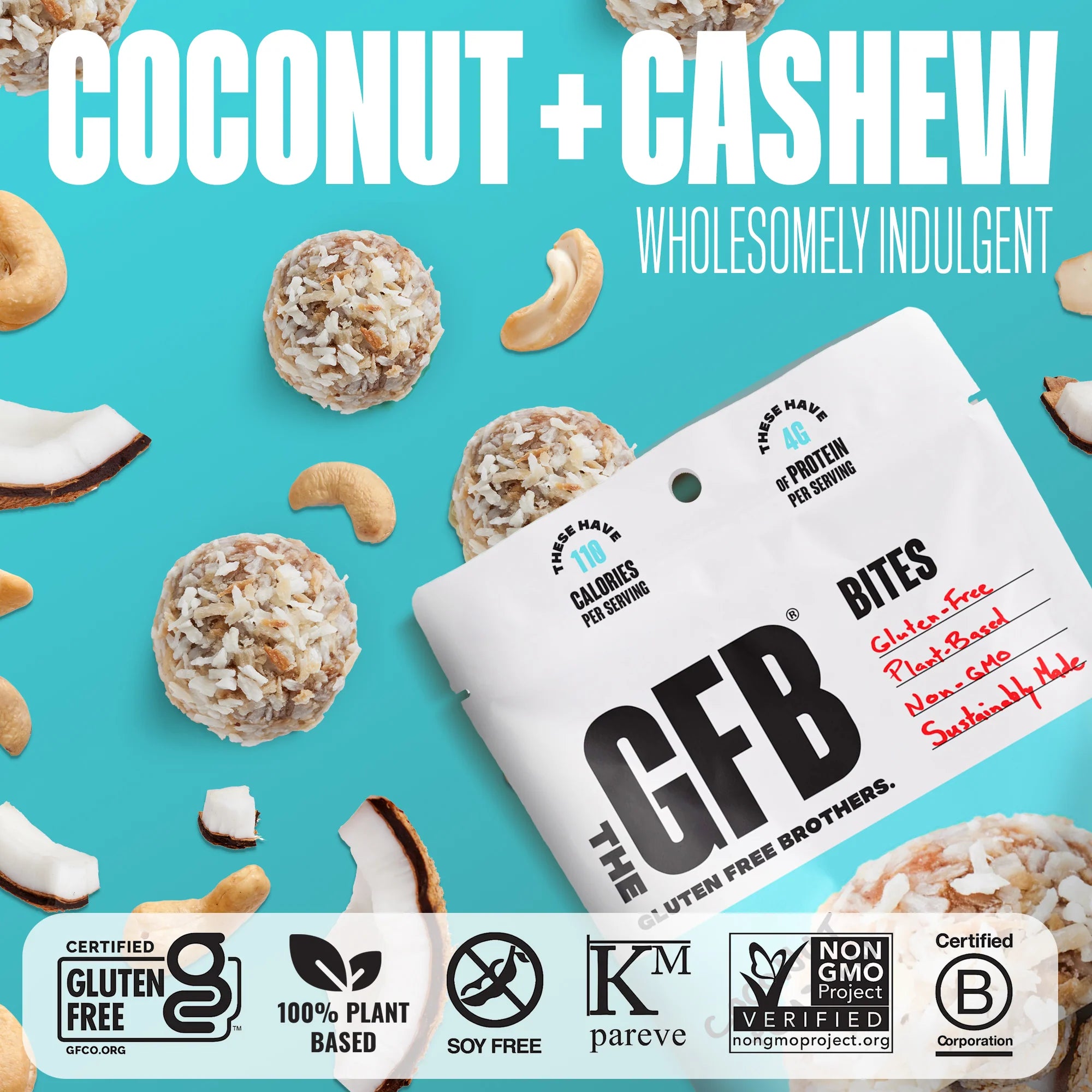The Gluten Free Brothers - Coconut Cashew Bites - 113g