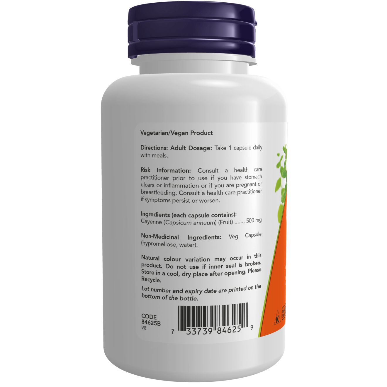 Now - Cayenne - 40,000 HU 500 mg 100 Veg Capsules