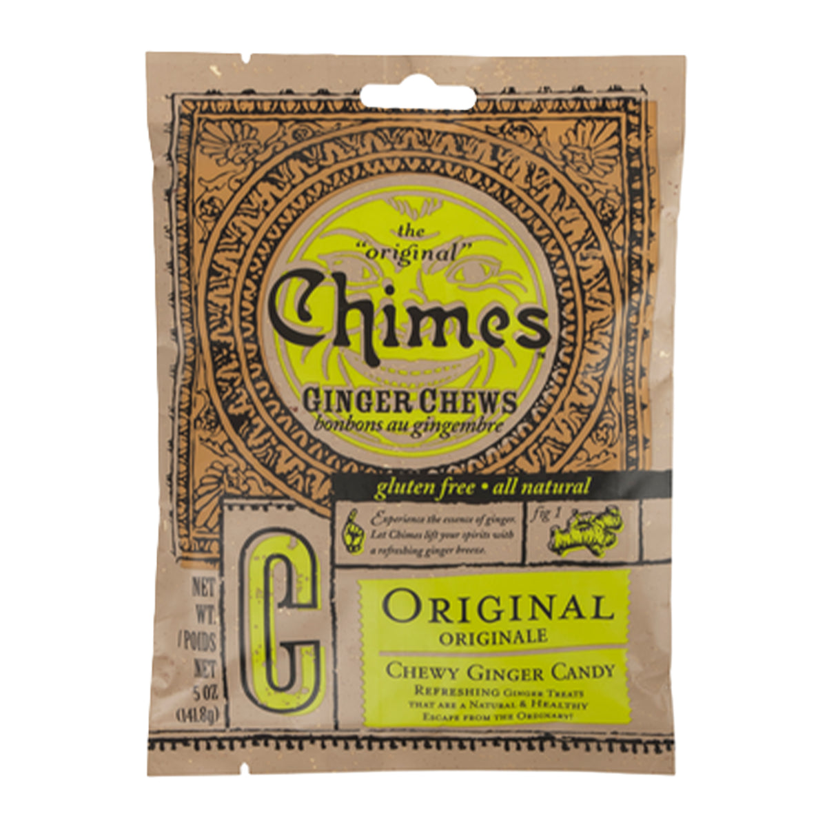 Chimes - Original Ginger Chew Bag - 141.8g