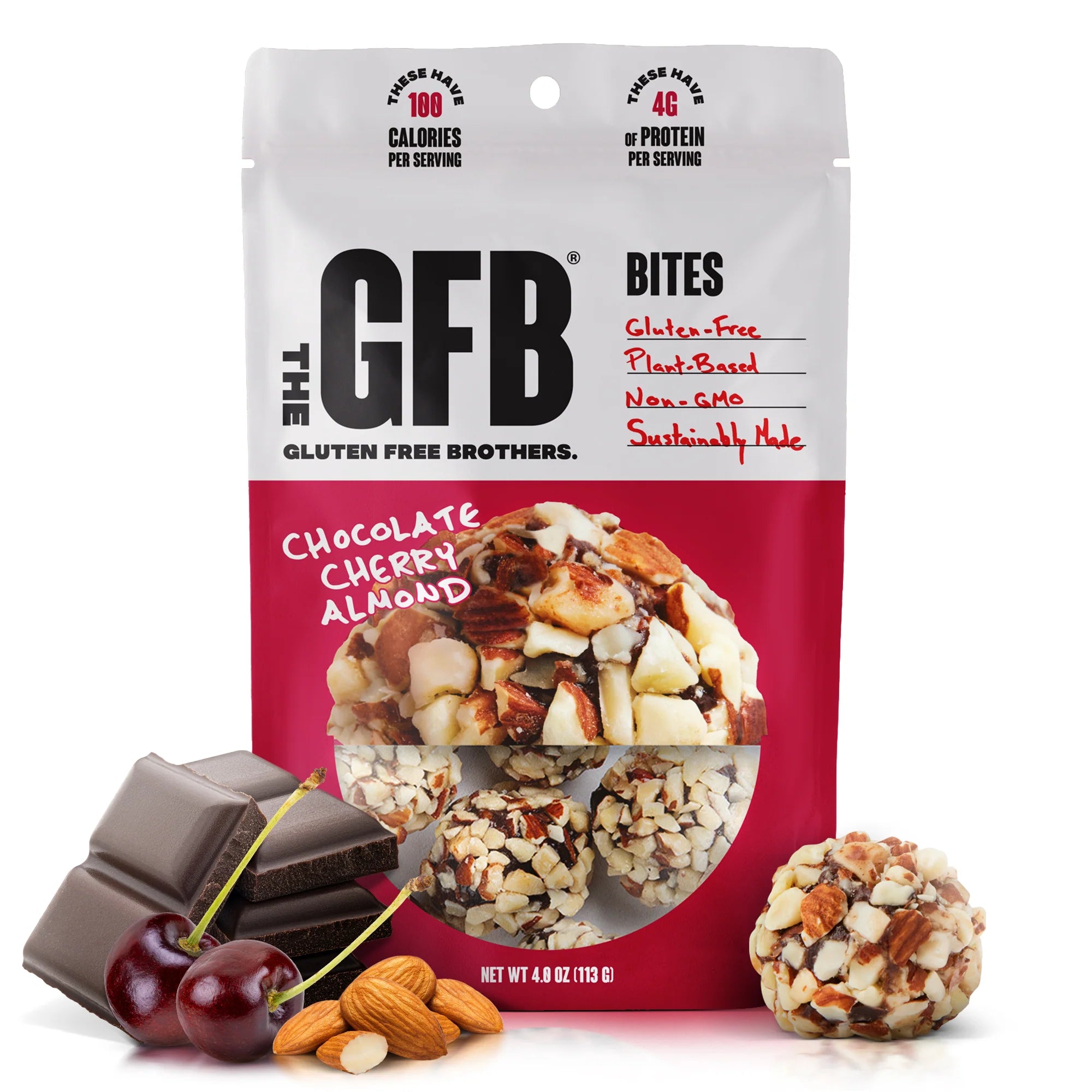 The Gluten Free Brothers - Chocolate Cherry Almond Bites - 113g