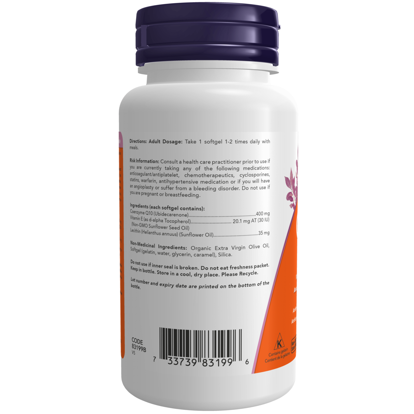 Now - CoQ10 - 400 mg 60 Softgels