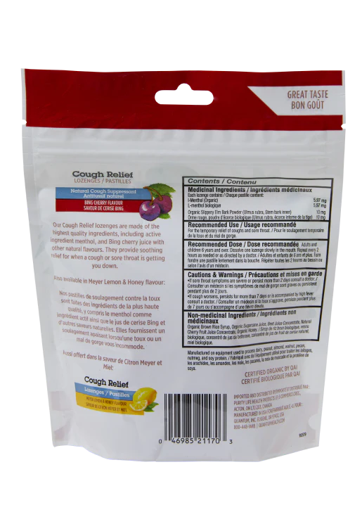 Quantum Health - Cough Relief Cherry - 18 Lozenges