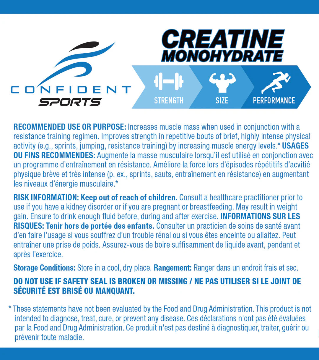 Confident Sports - Creatine Monohydrate