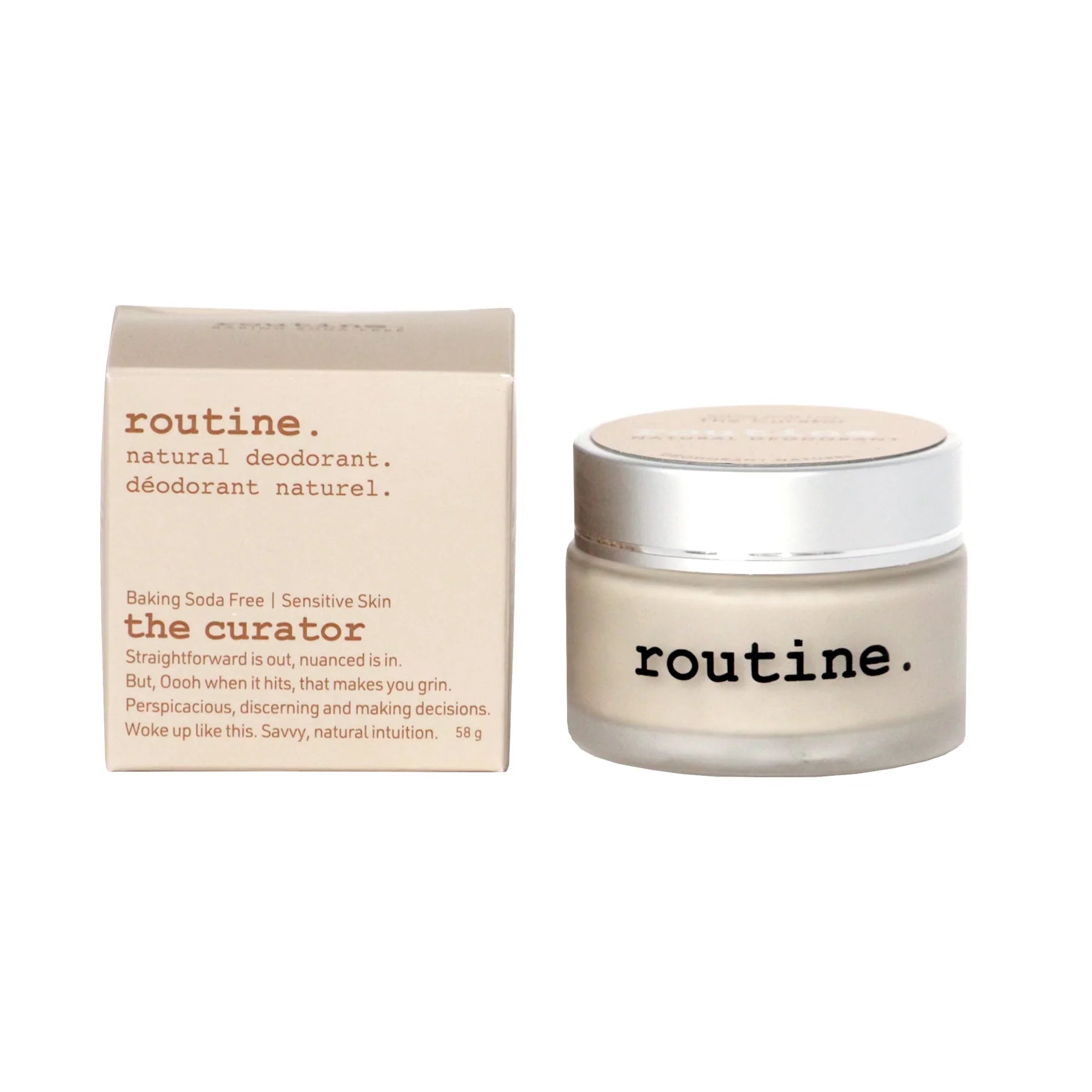 Routine - The Curator Deodorant (Baking Soda Free) - Jar 58G