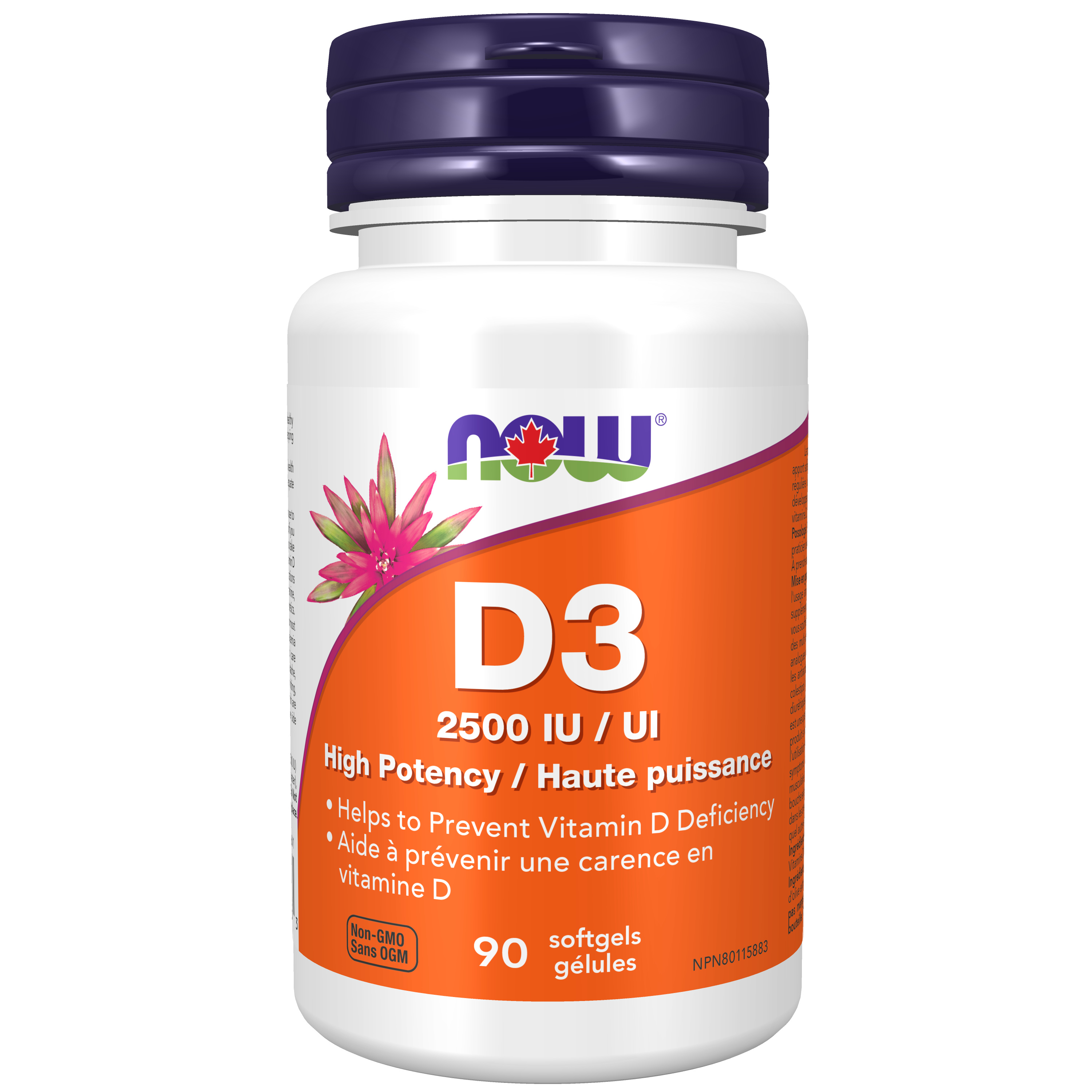 Now - Vitamin D3 2500 IU Softgels