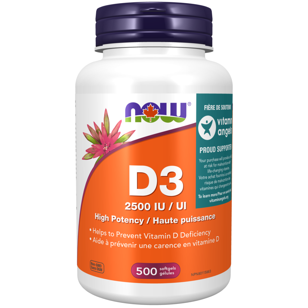 Now - Vitamin D3 2500 IU Softgels