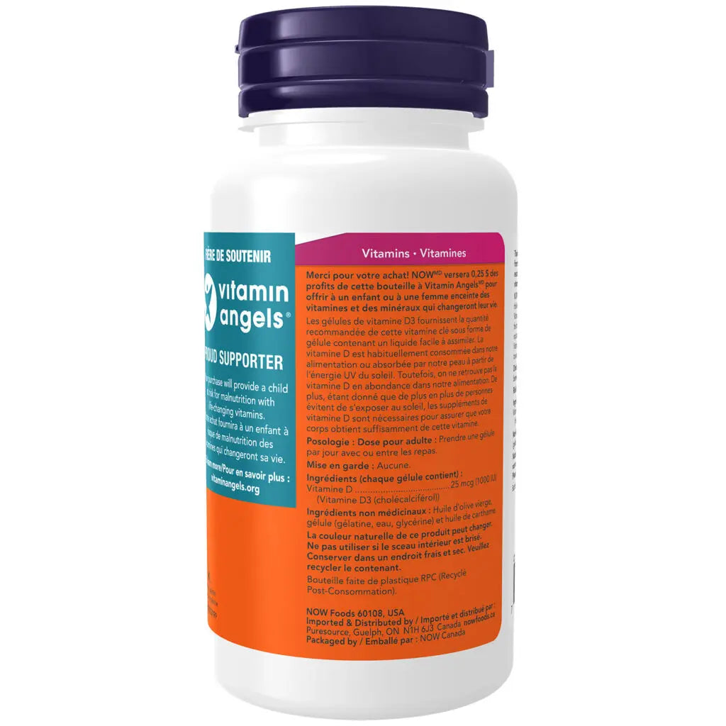Now - Vitamin D3 - 1000IU Softgels