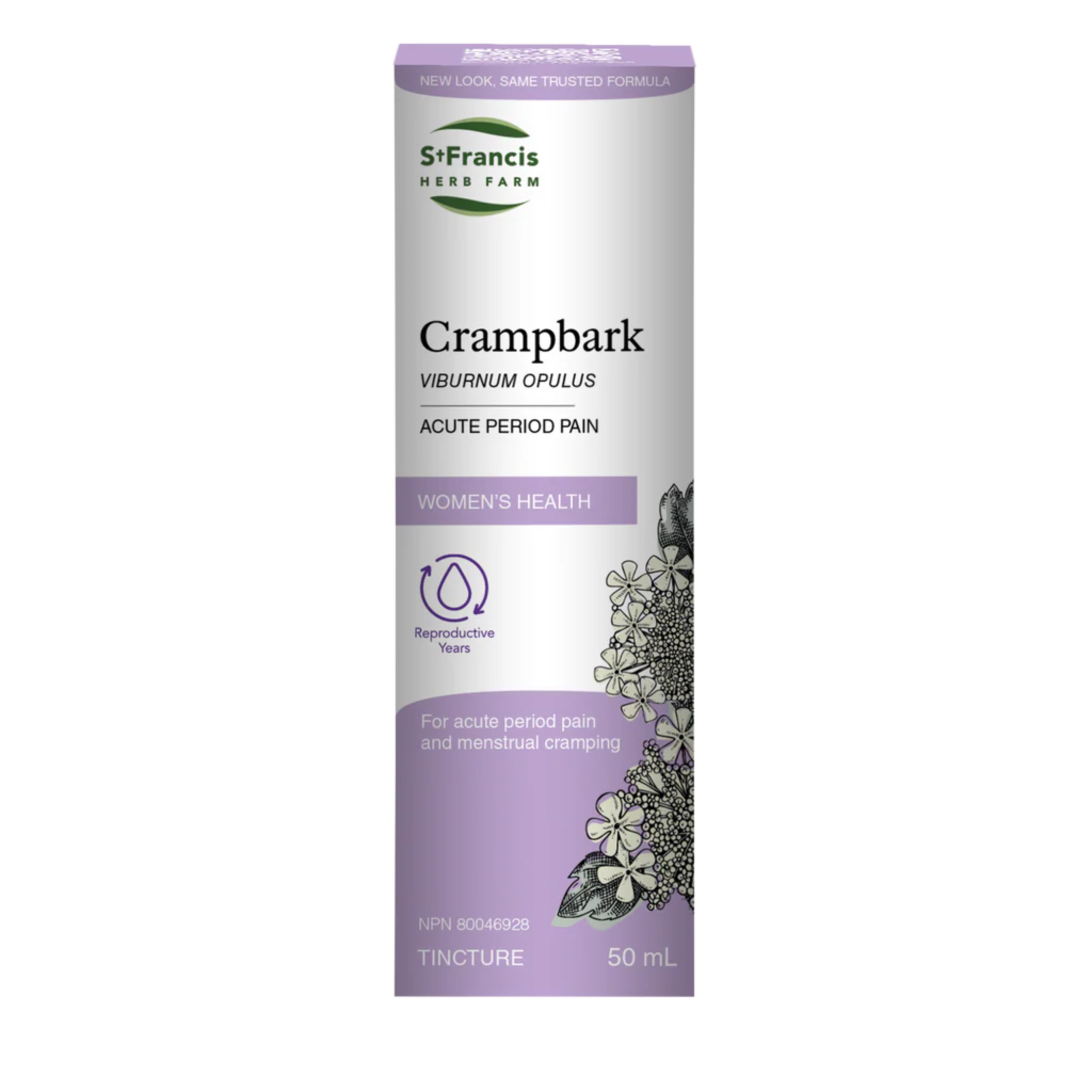 St Francis Herbs - Crampbark Tincture - 50ml