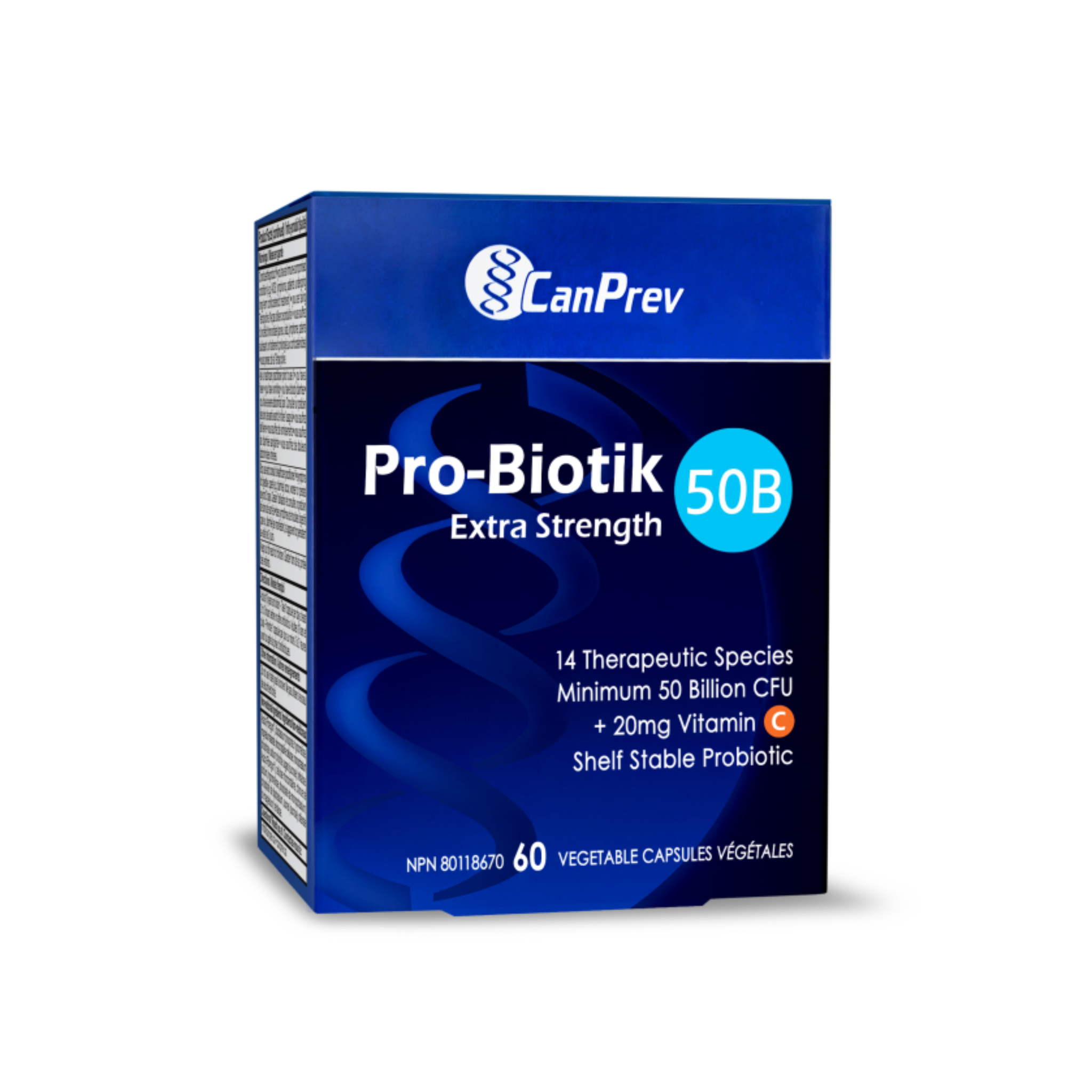 CanPrev - Pro-Biotik 50B Extra Strength - 60 Veg Capsules