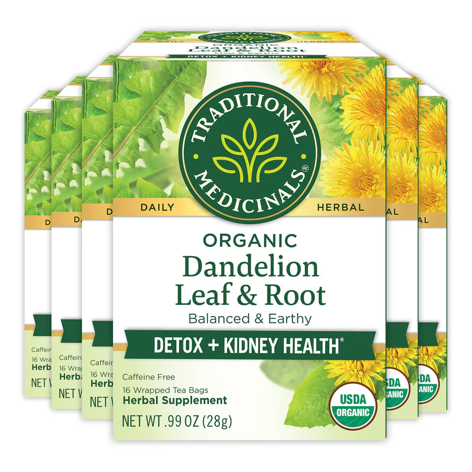 Traditional Medicinals - Organic Dandelion Leaf & Root Tea - 16 Tea Bags