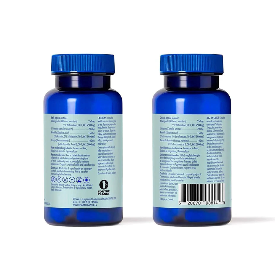 Niyama - Daytime Zen Stress Support - 60 Veg Capsules (DSLM)