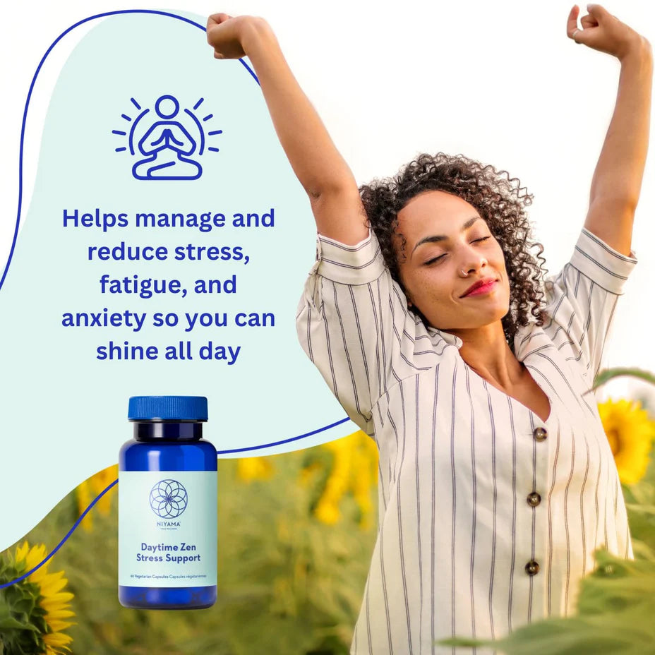 Niyama - Daytime Zen Stress Support - 60 Veg Capsules (DSLM)