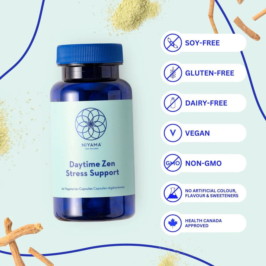 Niyama - Daytime Zen Stress Support - 60 Veg Capsules (DSLM)