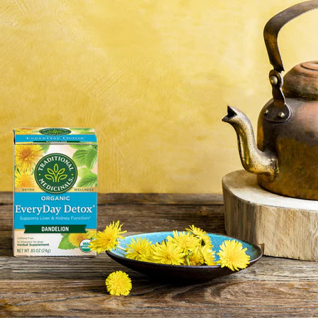Traditional Medicinals - Organic Every Day Detox Dandelion Tea - 16 Tea Bags