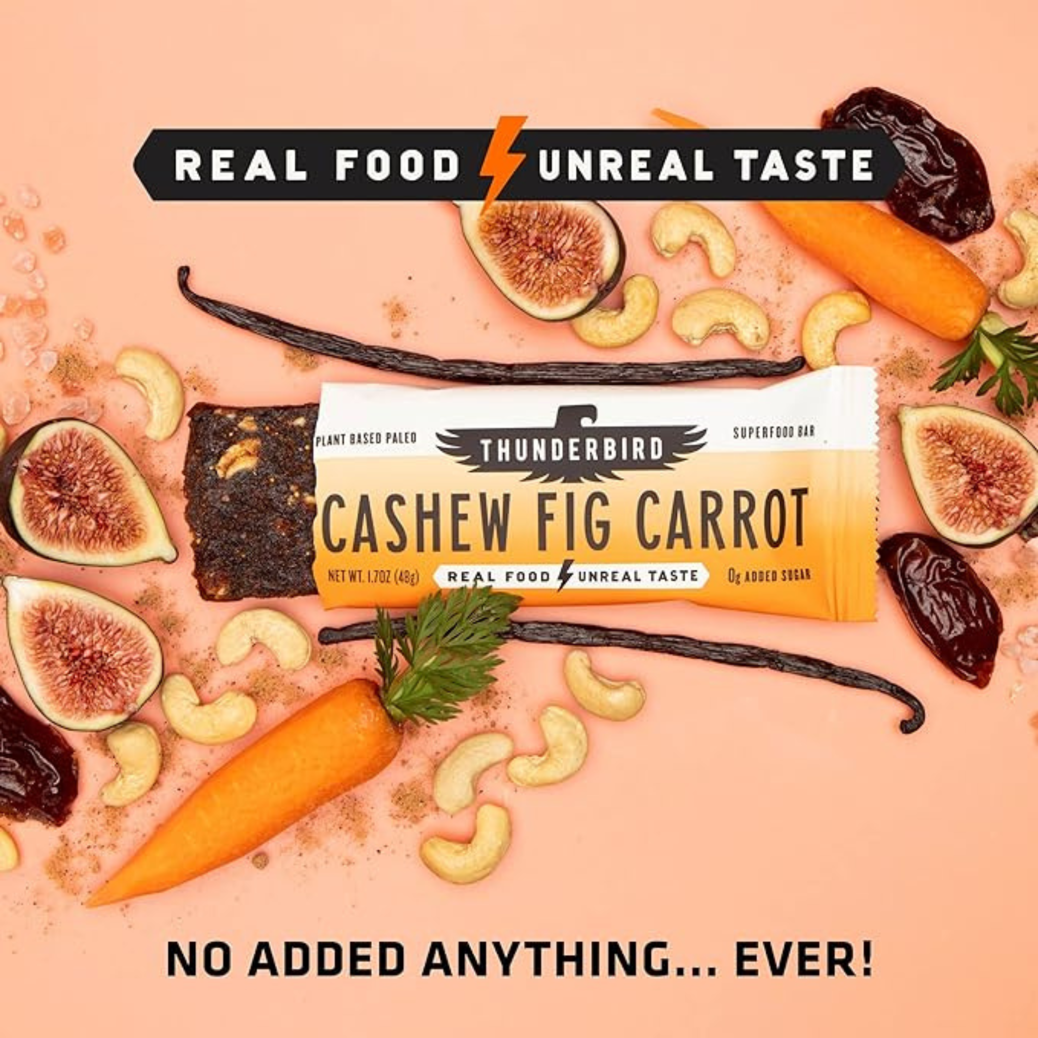 Thunderbird Bars - Cashew Fig Carrot - 48g