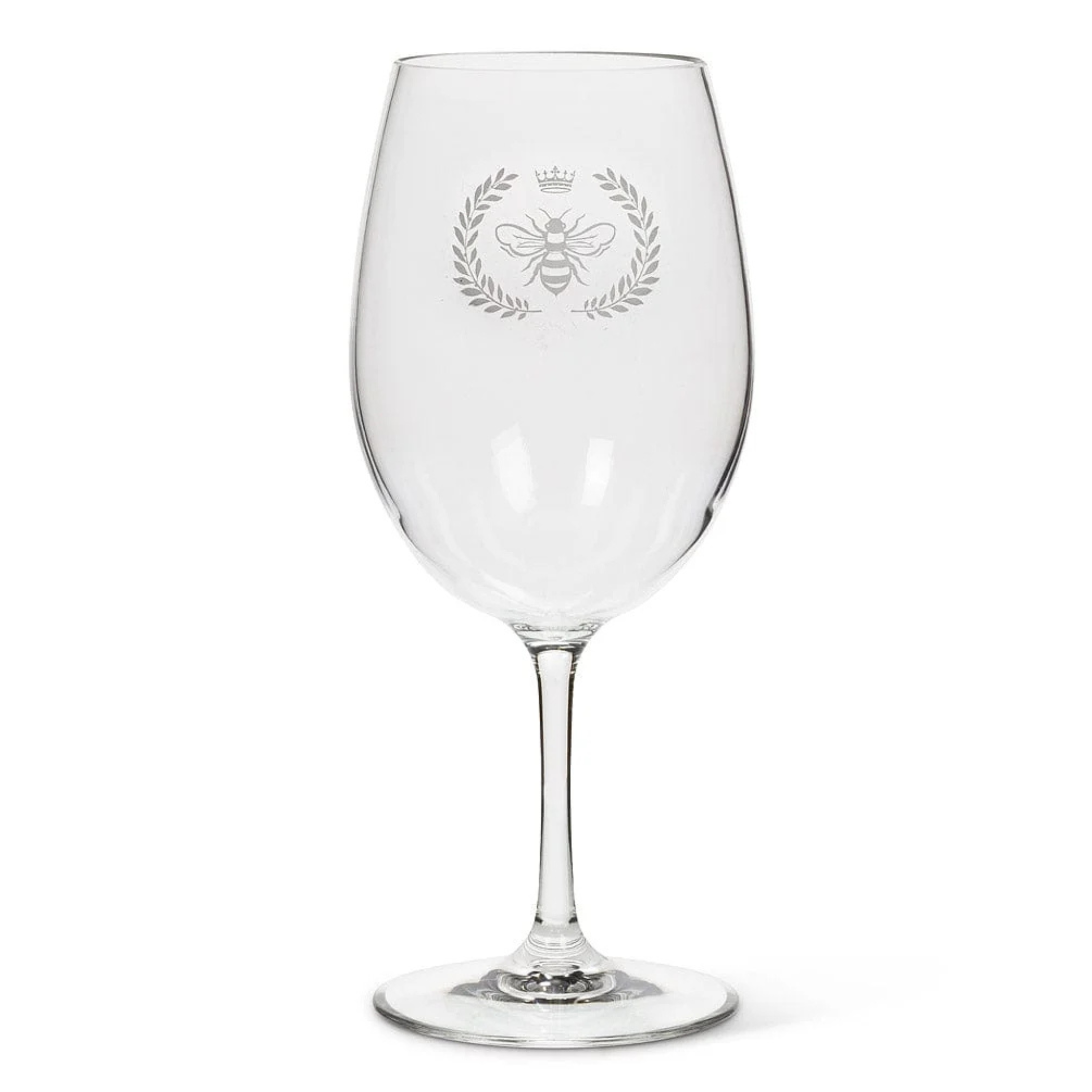 Abbott - Wine Glass Frost Bee in Crest Acrylic