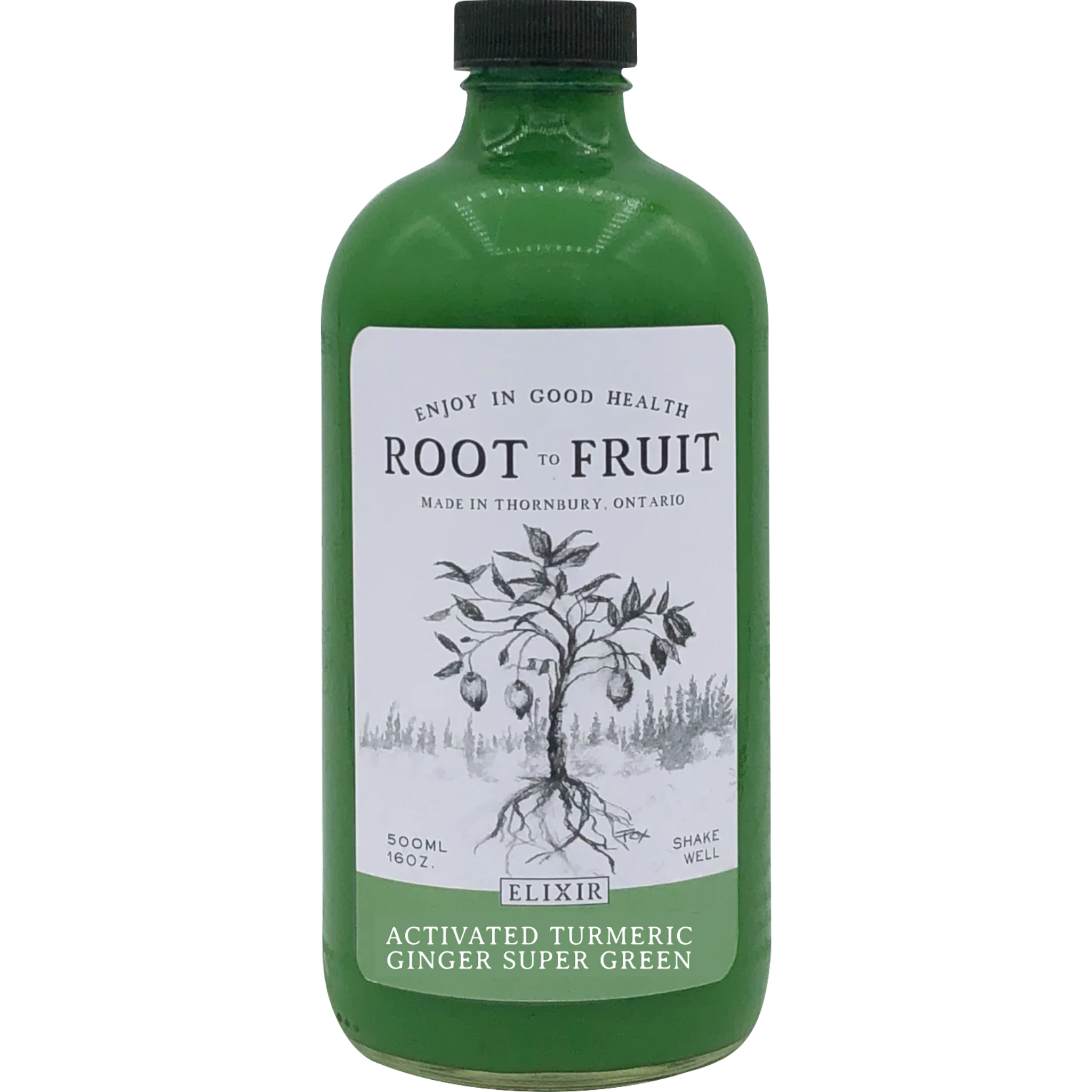 Root to Fruit - Super Green W/ Activated Turmeric - 500ml