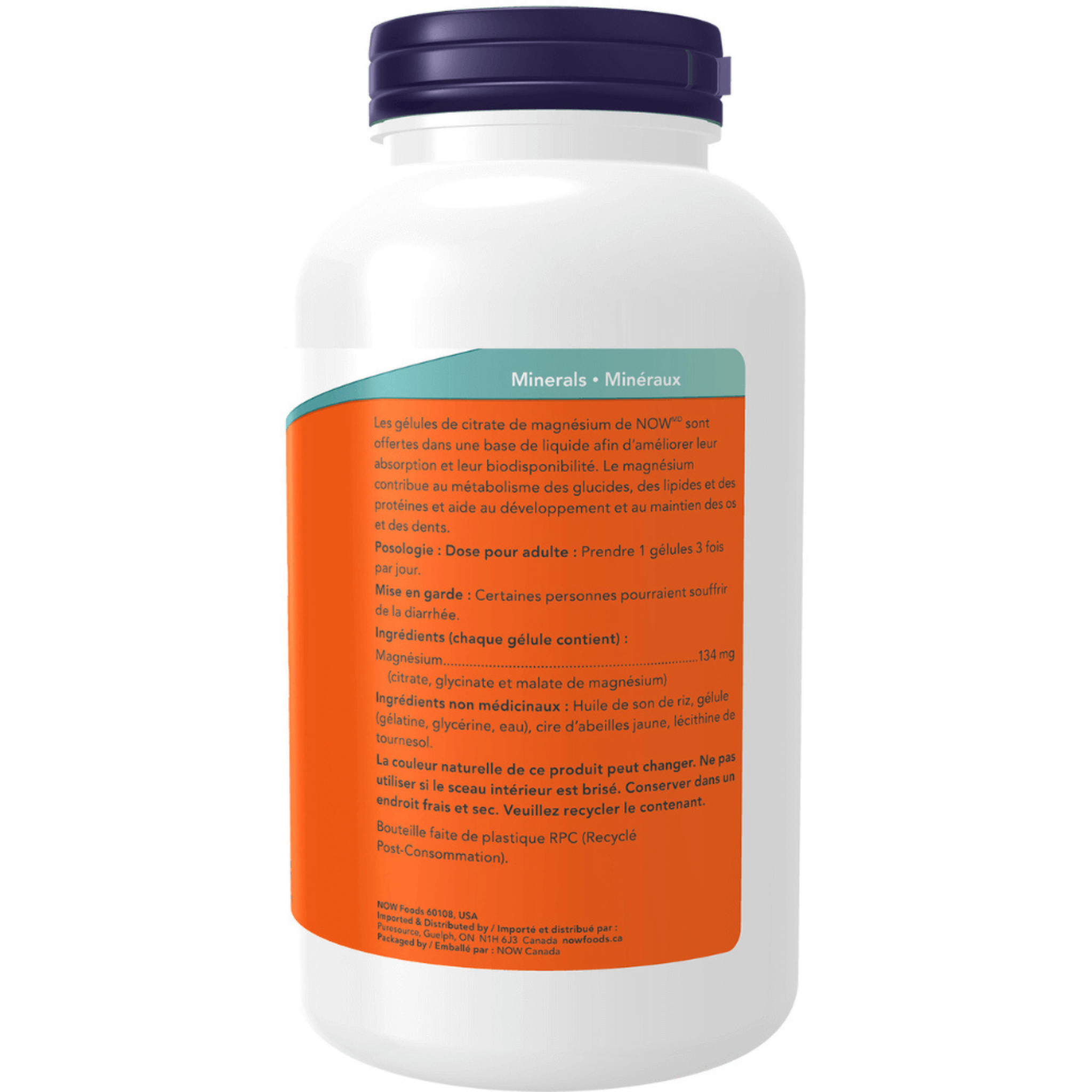 Now - Magnesium Citrate - 180 Softgels