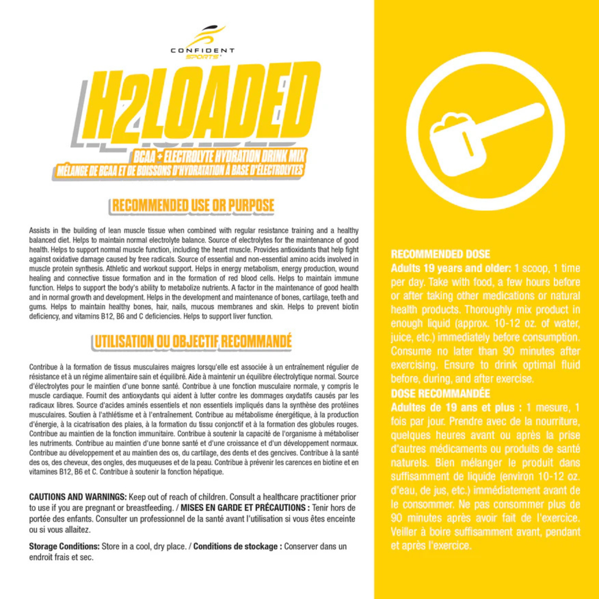 Confident Sports - H2 Loaded - 450g