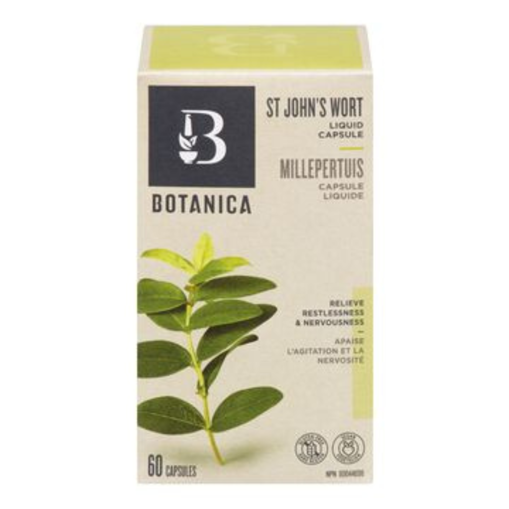 Botanica - St.John's Wort Liquid - 325mg 60 Capsules (DSL - Expires Sept 26th, 2025)