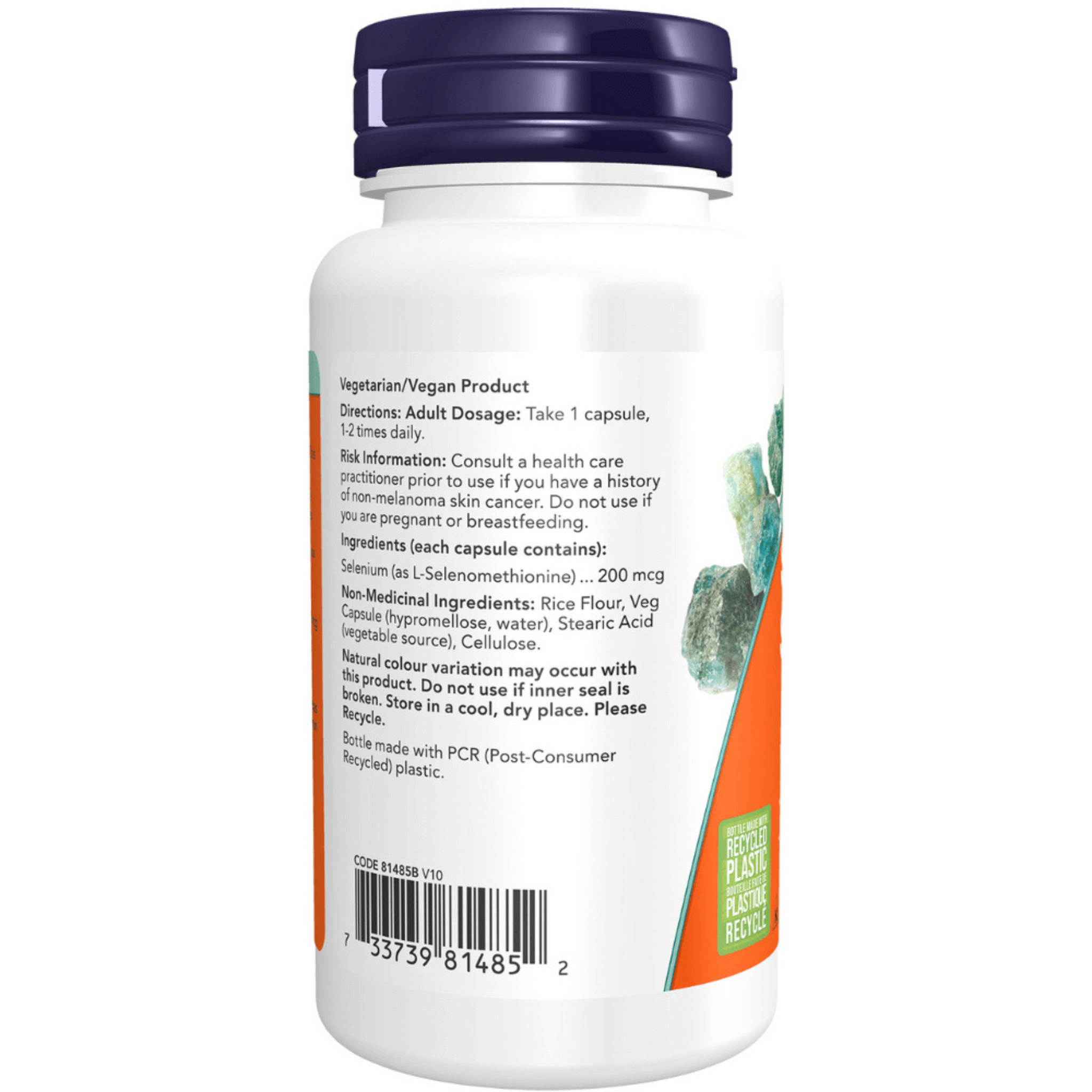 Now - Selenium (Yeast Free) - 200mcg Veg Capsules