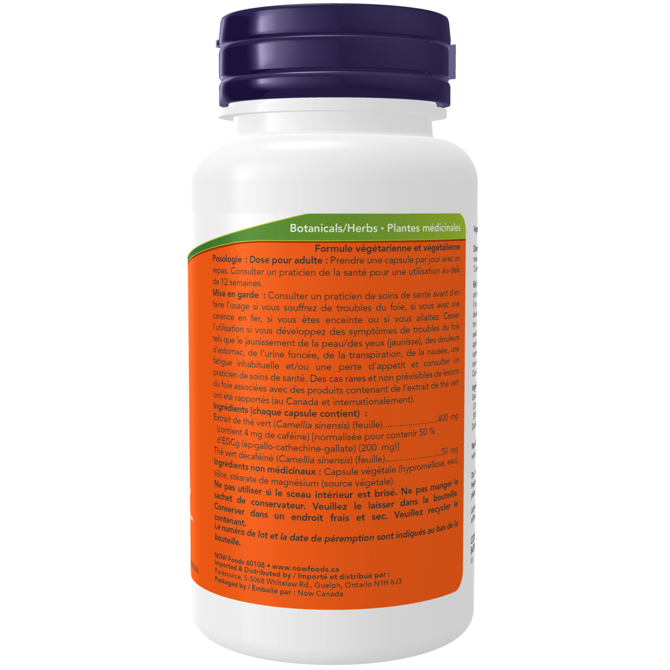 Now - EGCg Green Tea Extract - 400 mg (EGCg 200 mg) Veg Capsules