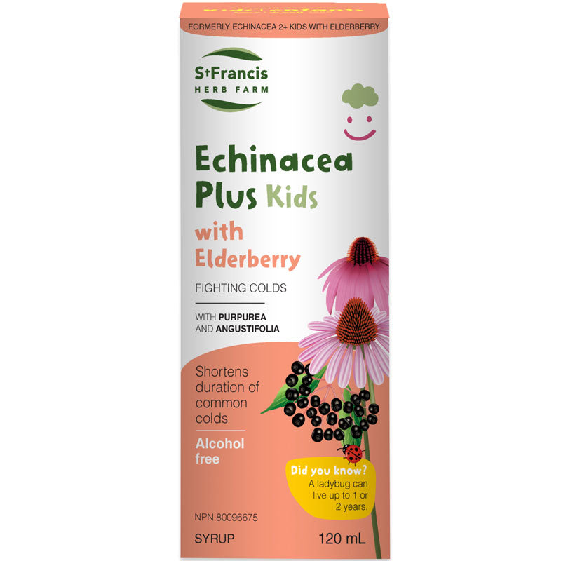 St Francis Herbs - Echinacea Plus Kids W/ Elderberry - 120mL