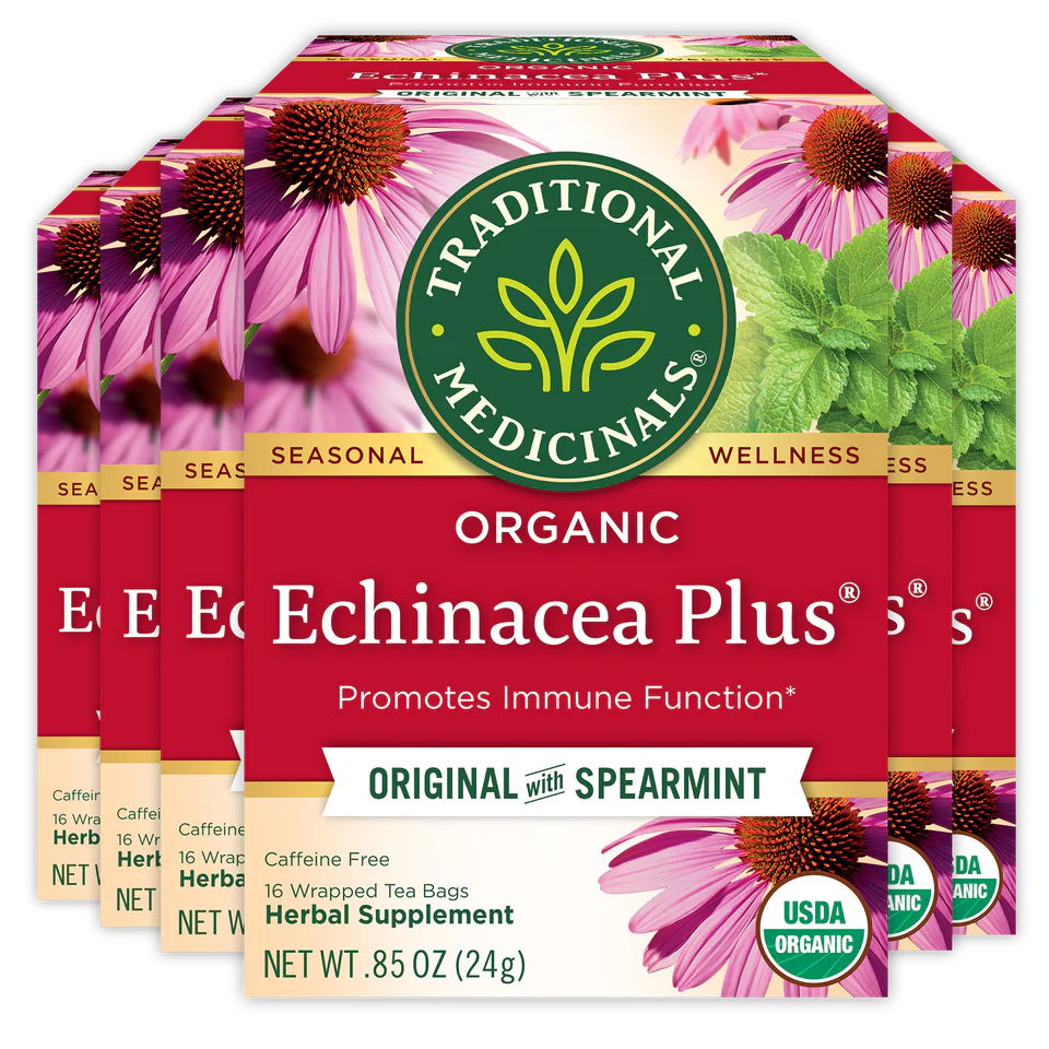 Traditional Medicinals - Echinacea Plus Original W/ Spearmint - 16 Tea Bags