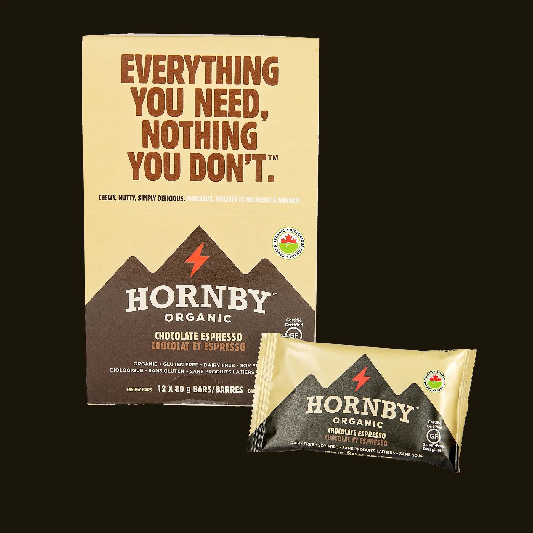 Hornby Organic - Chocolate Espresso Energy Bar - 80g