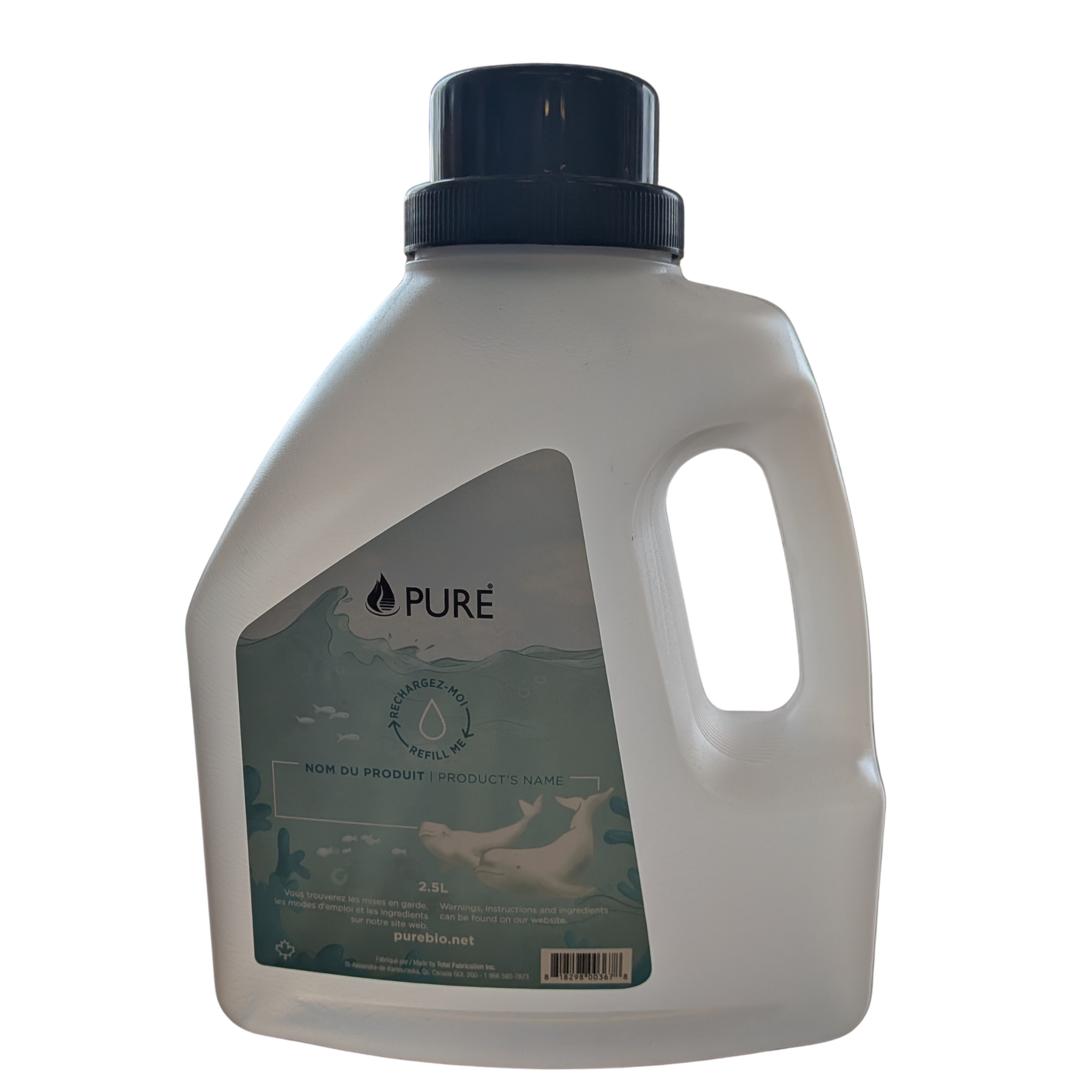 Pure Quemar - Refill Me Empty Generic Empty Jug - 2.5L
