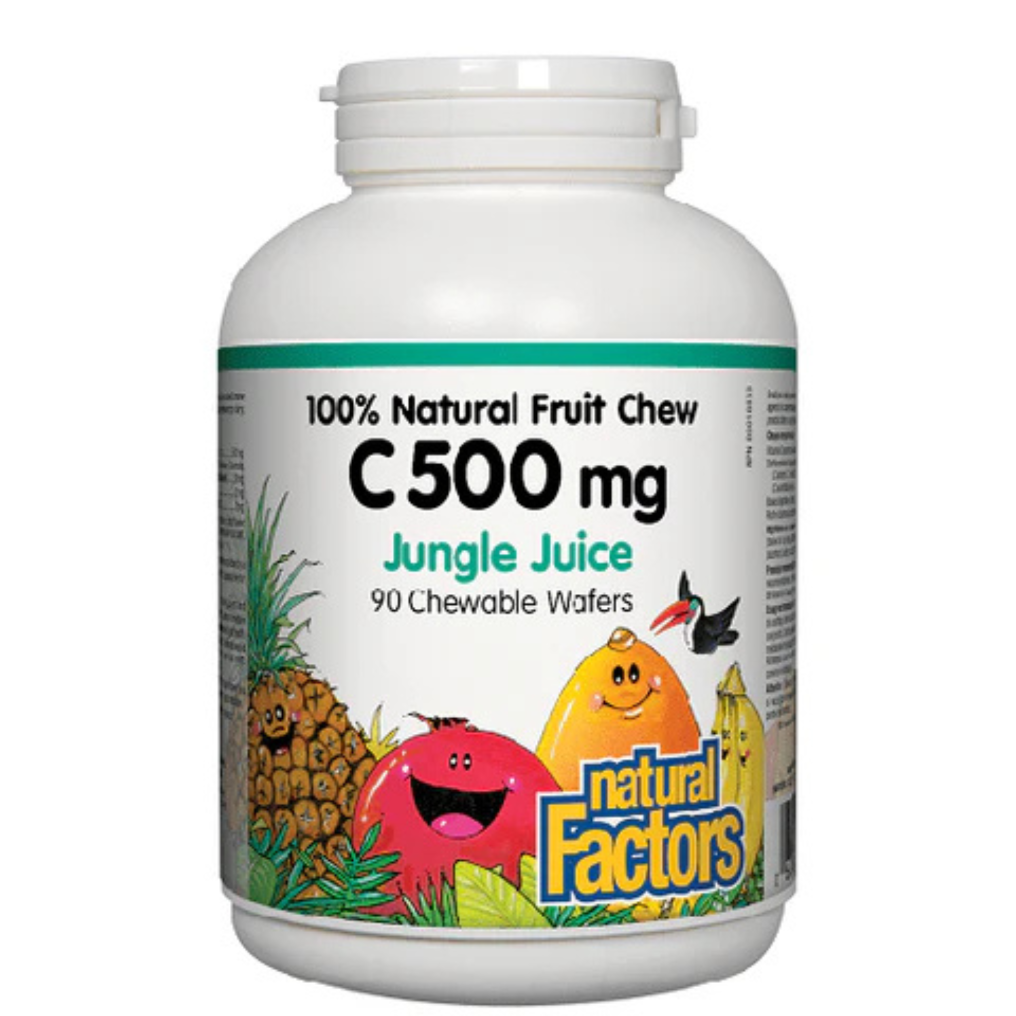 Natural Factors - 100% Natural Fruit Chew C 500mg - 90 Chewables