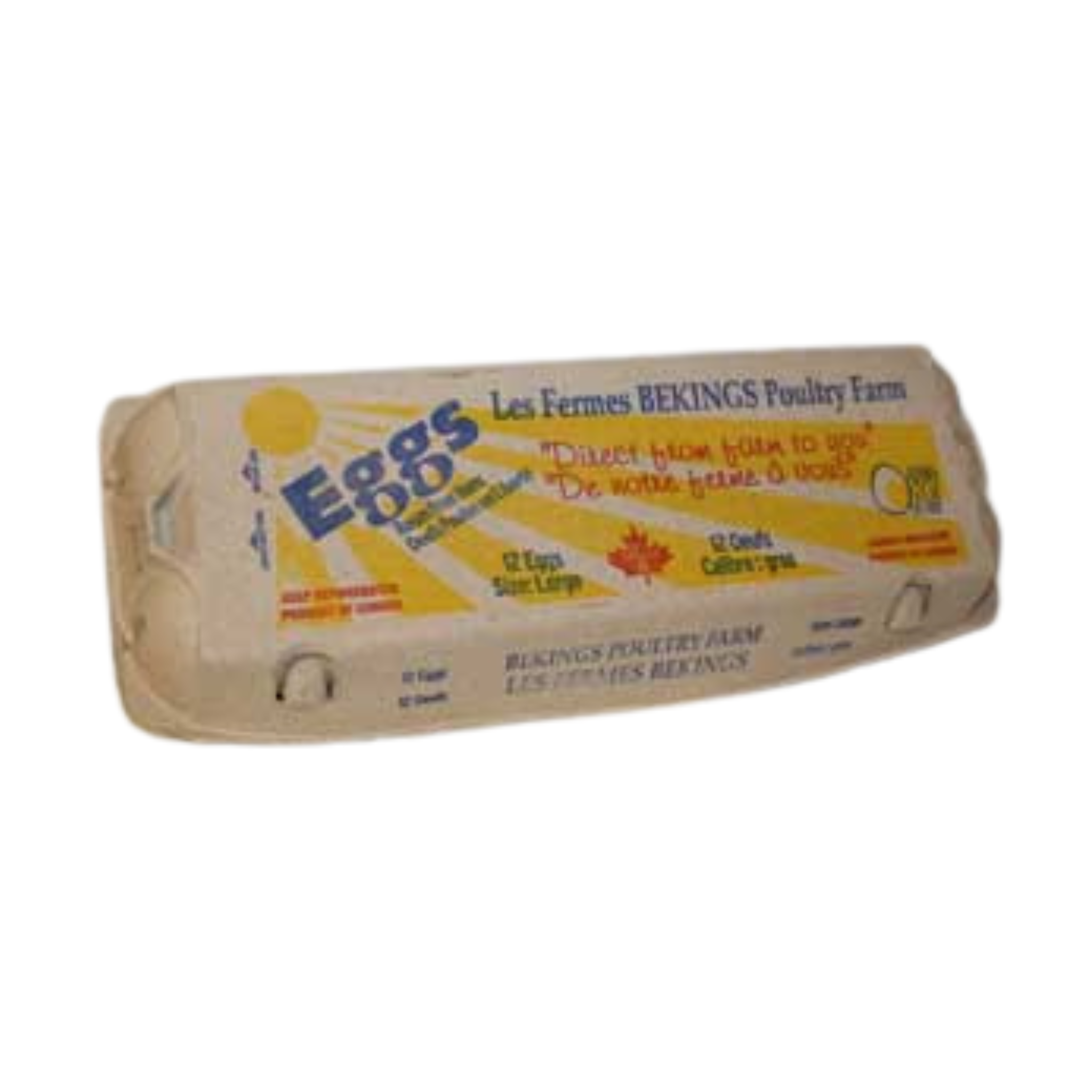 Beking's Poultry Farm - Large White Eggs Roam Free Hens - 1 Dozen (IN STORE PICKUP ONLY)