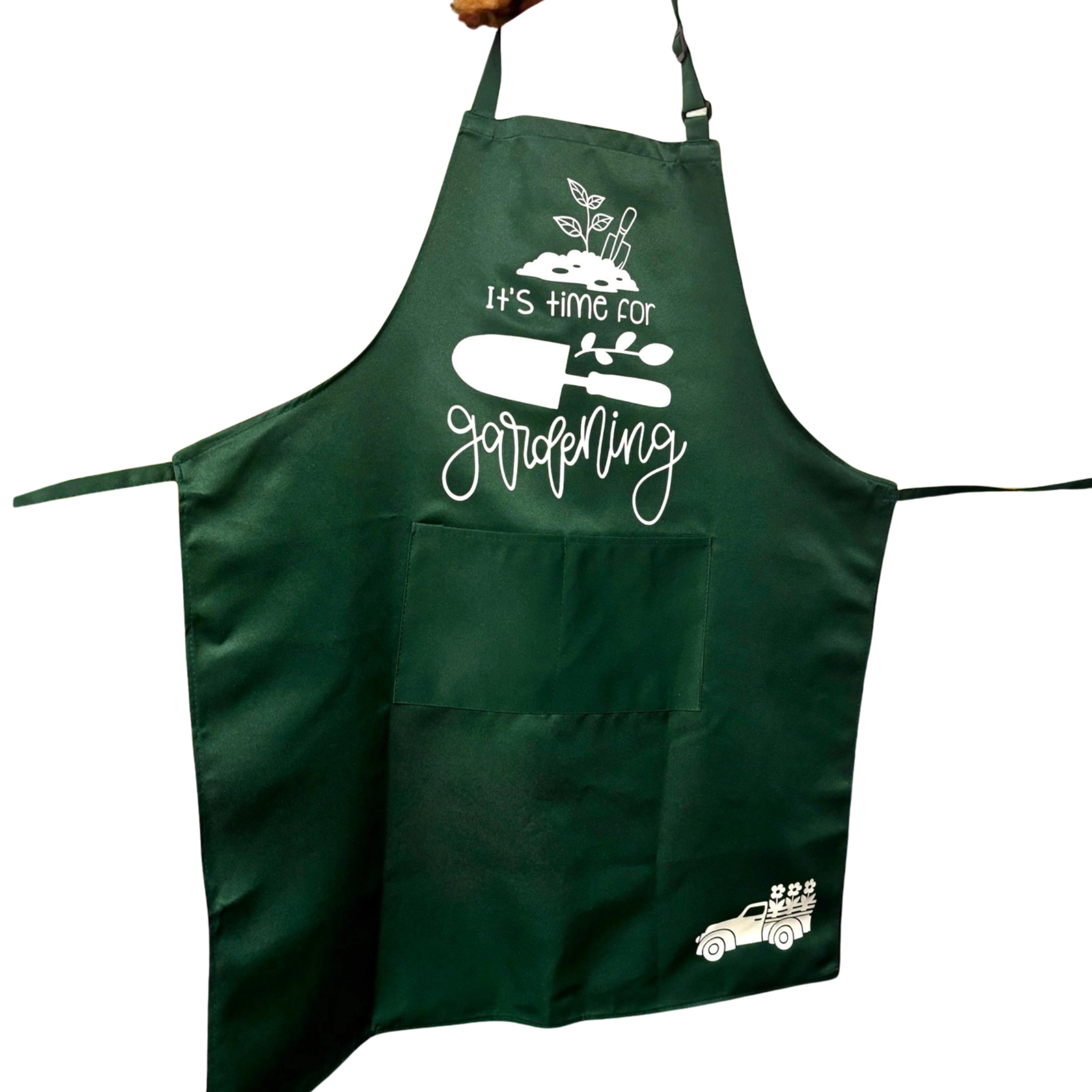 Fuschia Designs Shop - Garden Apron with Pockets Green with Charming Design Choices