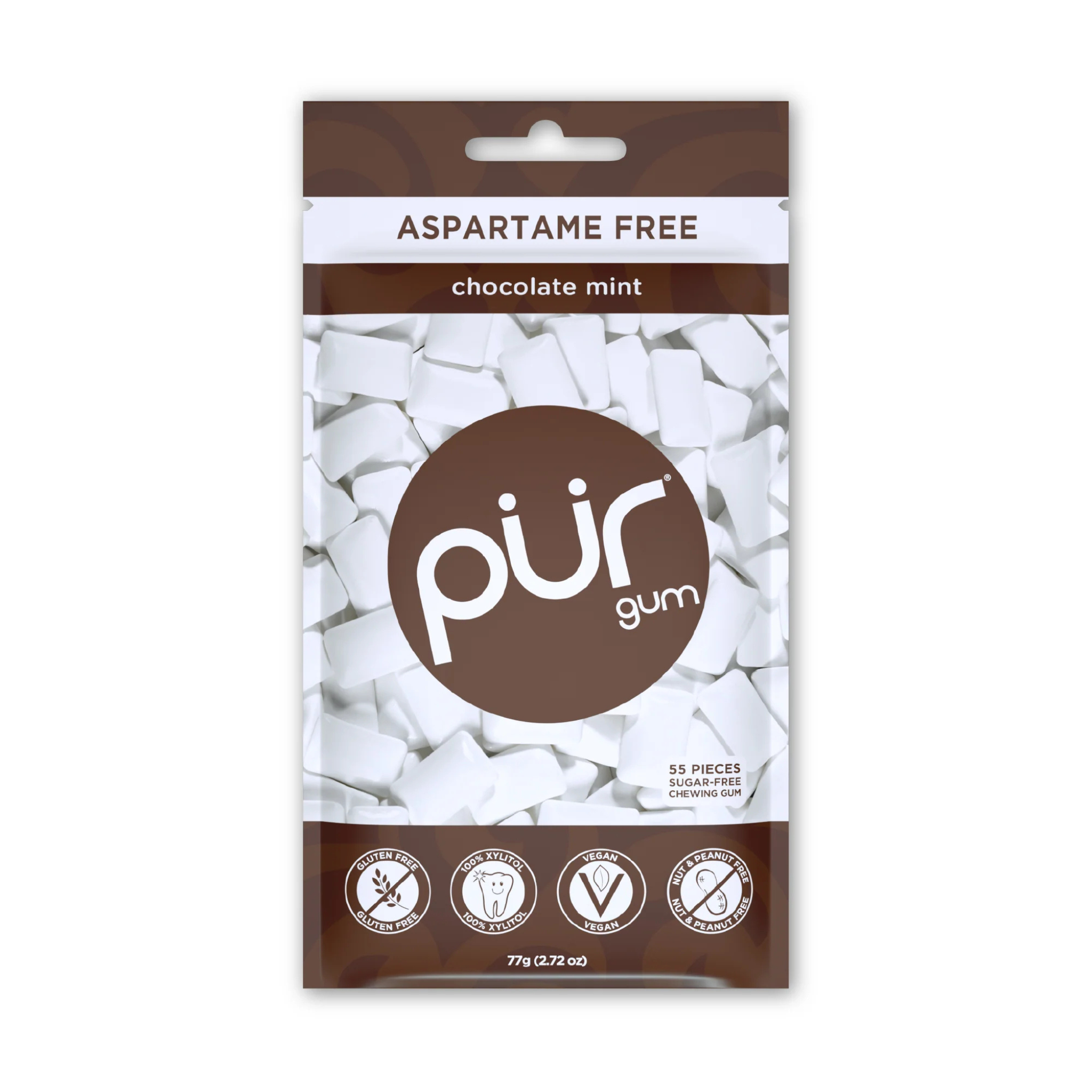 Pur Gum - Chocolate Mint Bag - 55pcs