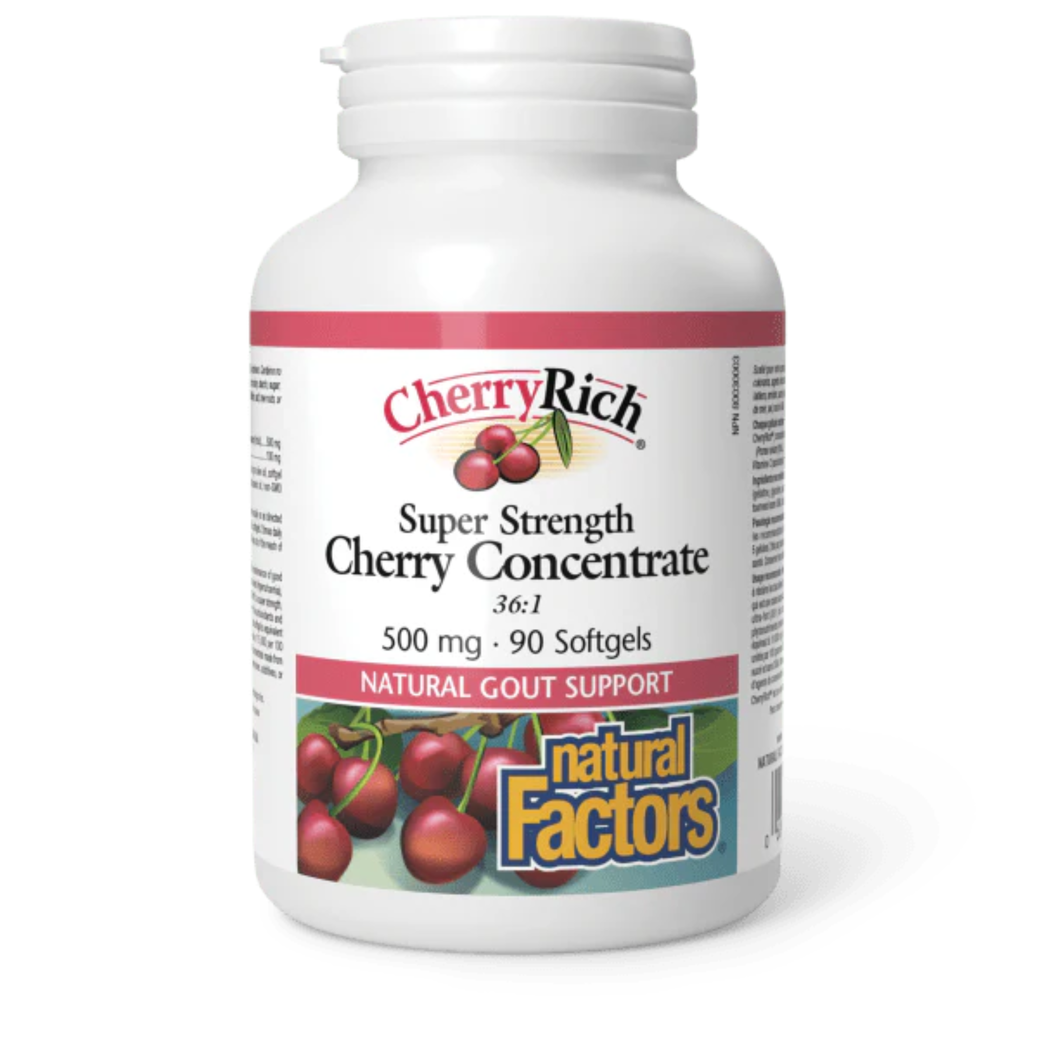 Natural Factors - CherryRich Super Strength Cherry Concentrate - 500mg 90 Softgels