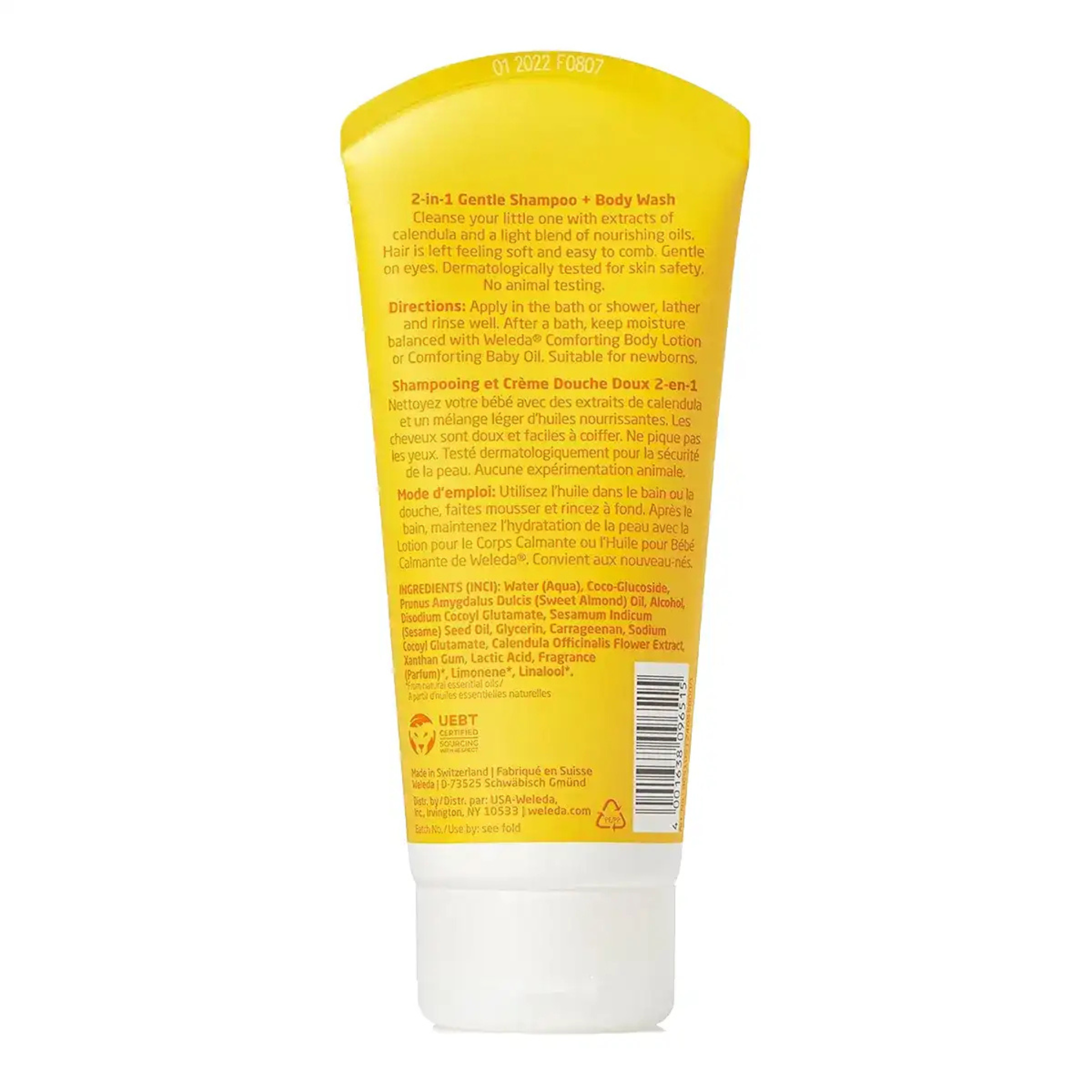 Weleda - 2 in 1 Gentle Shampoo + Body Wash - 200ml