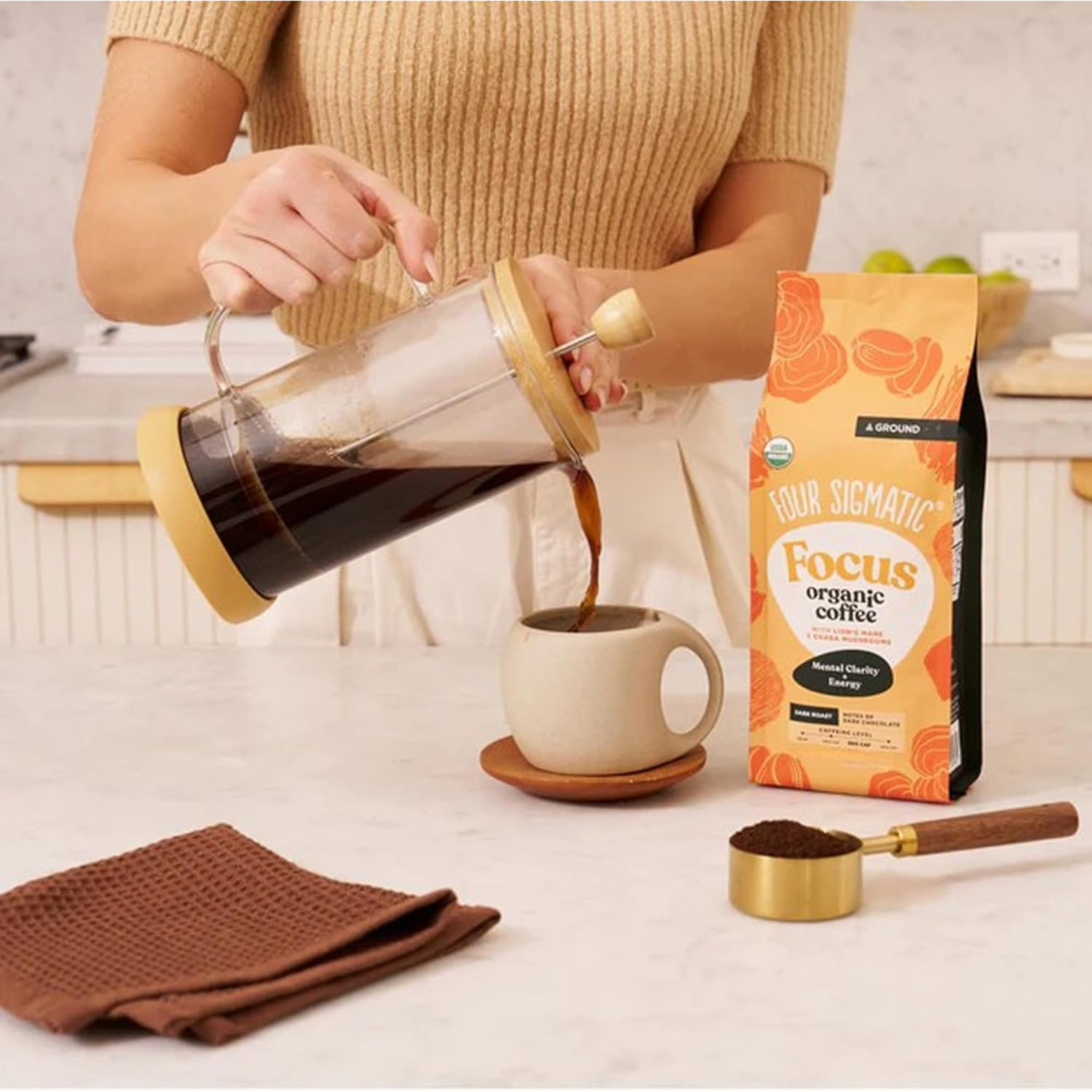 Four Sigmatic - Think Mushroom Ground Coffee Dark Roast (DSL)