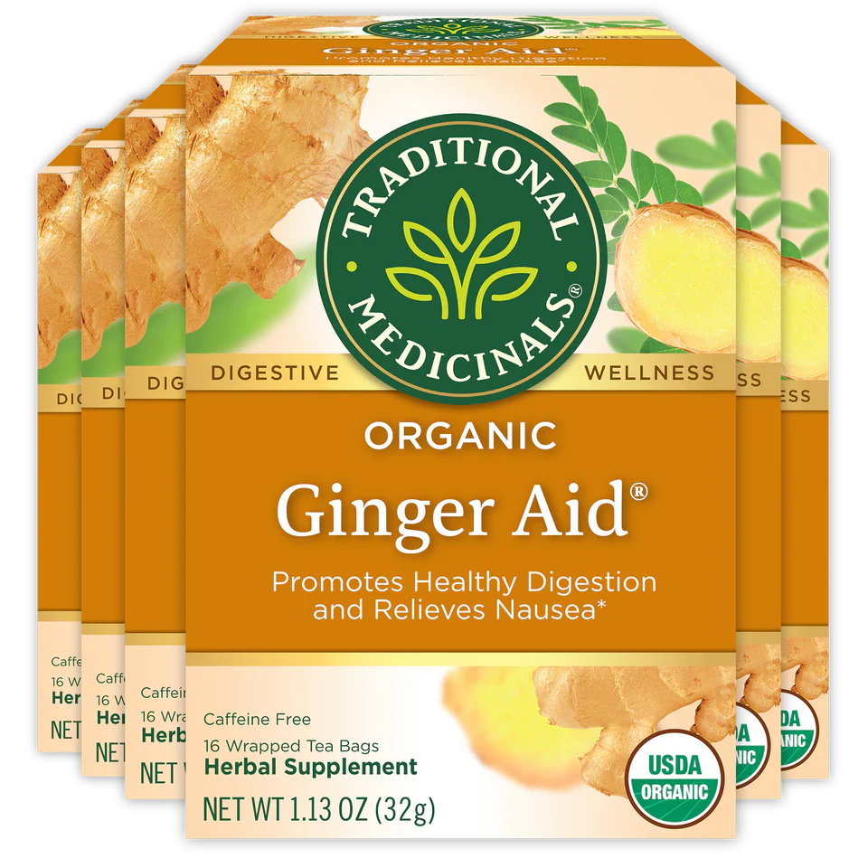 Traditional Medicinals - Organic Ginger Aid Tea - 16 Tea Bags