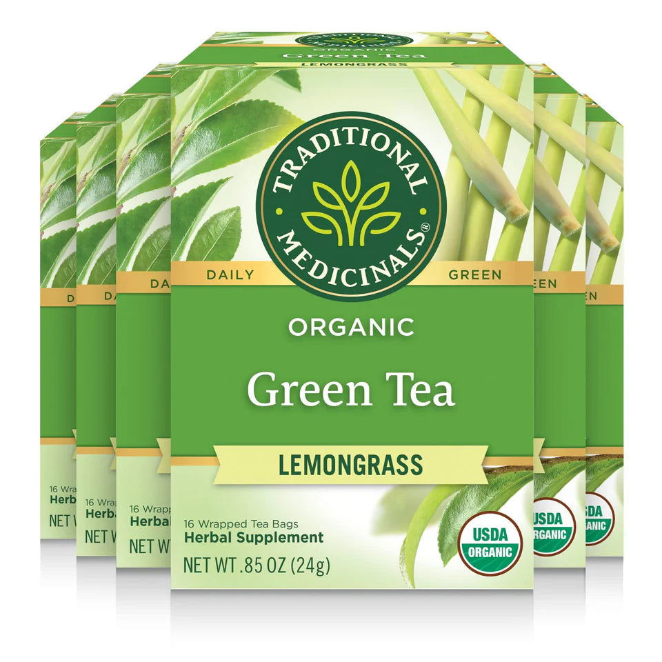 Traditional Medicinals - Green Tea Lemongrass - 16 Tea Bags