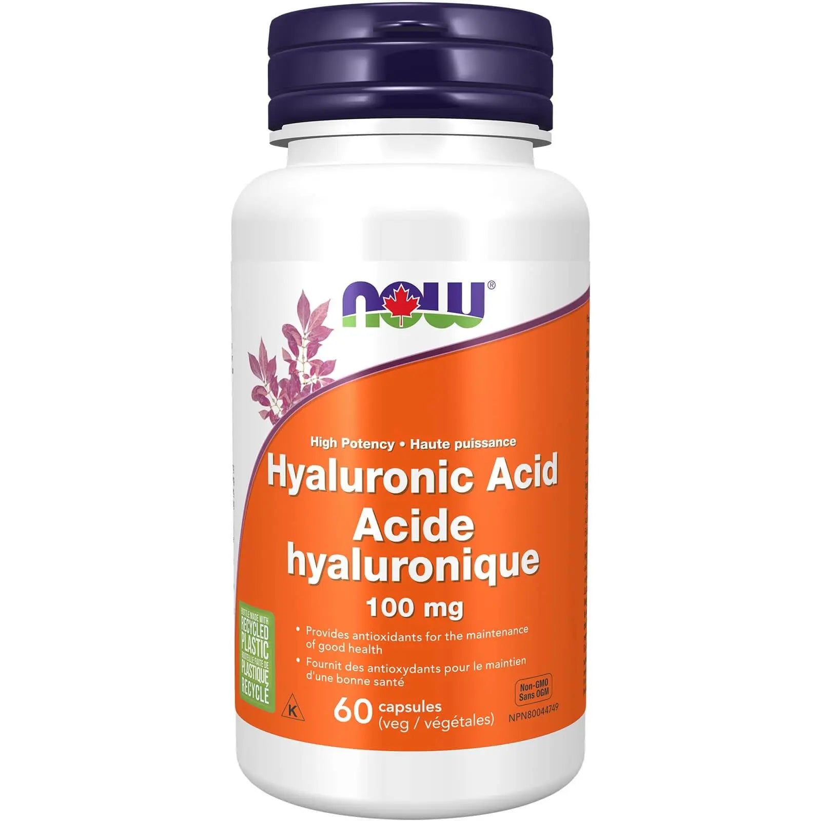Now - Hyaluronic Acid - 100mg Veg Capsules