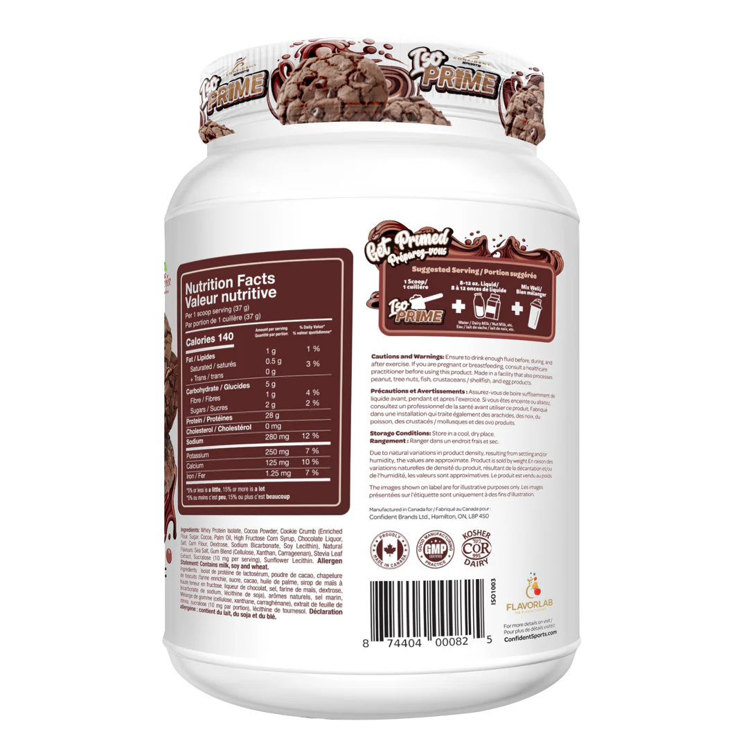 Confident Sports - ISO Prime Protein Isolate Powder - 907g